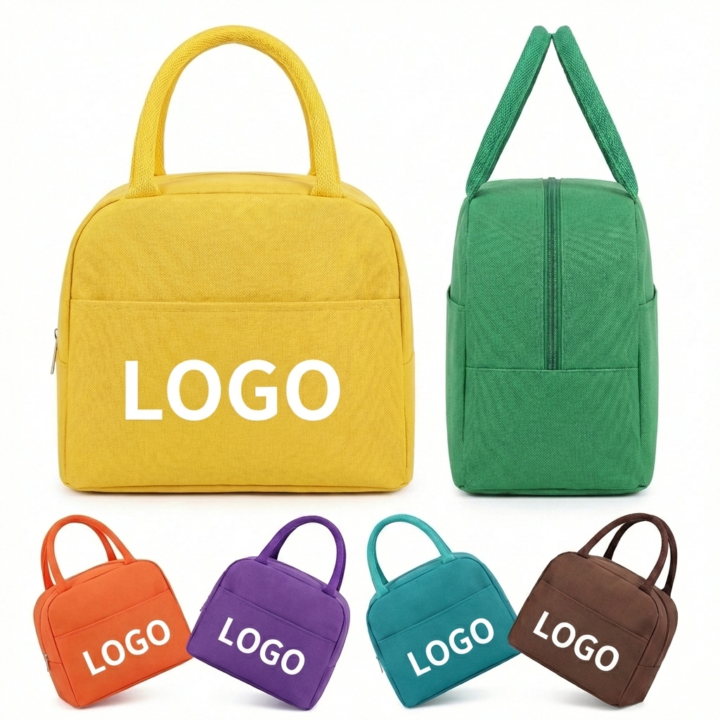 Insulated Fabric Lunch Tote with Dual Handles | 6-Can Capacity Thermal Food Carrier