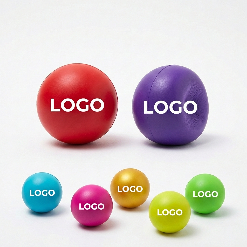 Vibrant Polyurethane Round Tension Relief Ball