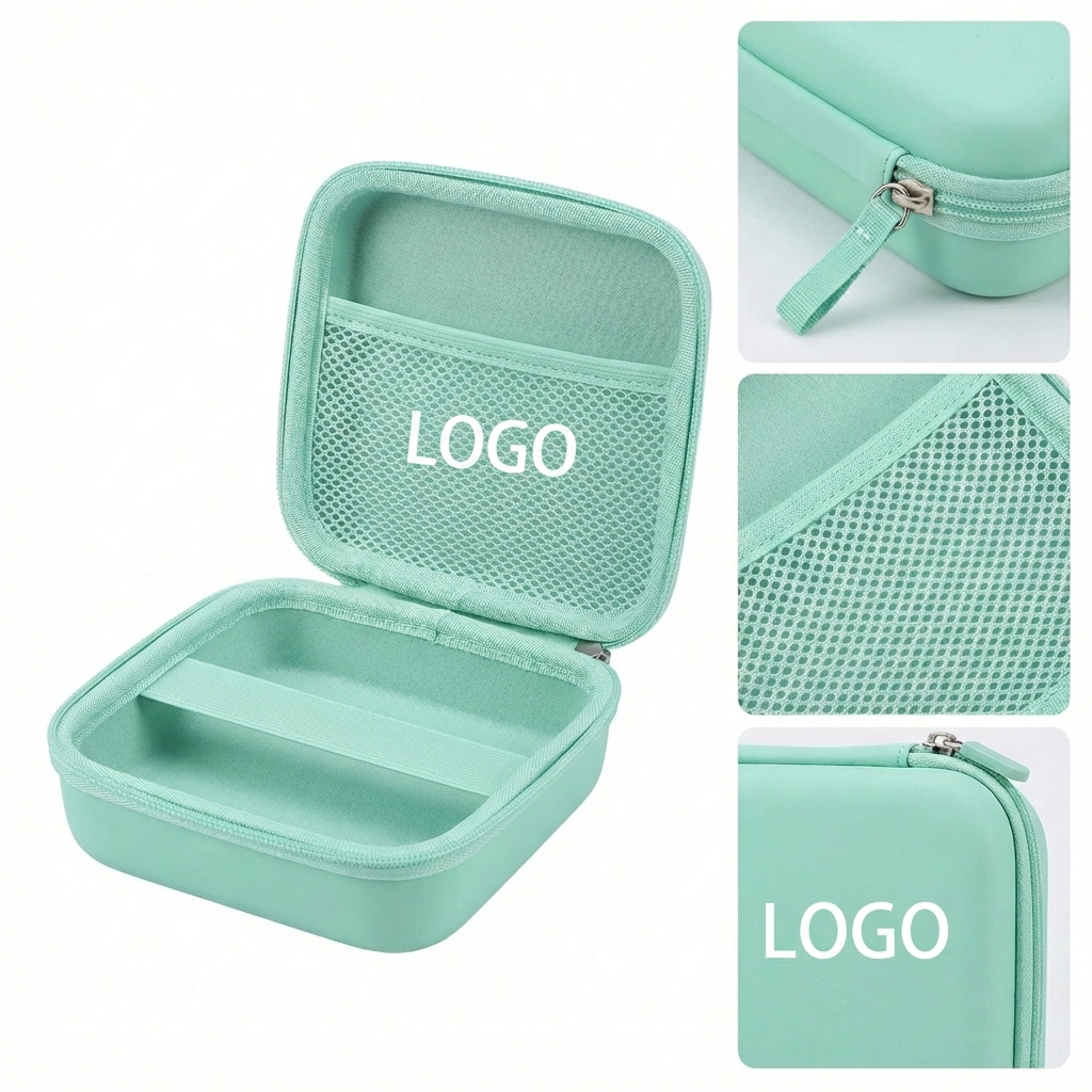 Portable Square EVA Hardshell Tech Organizer Case