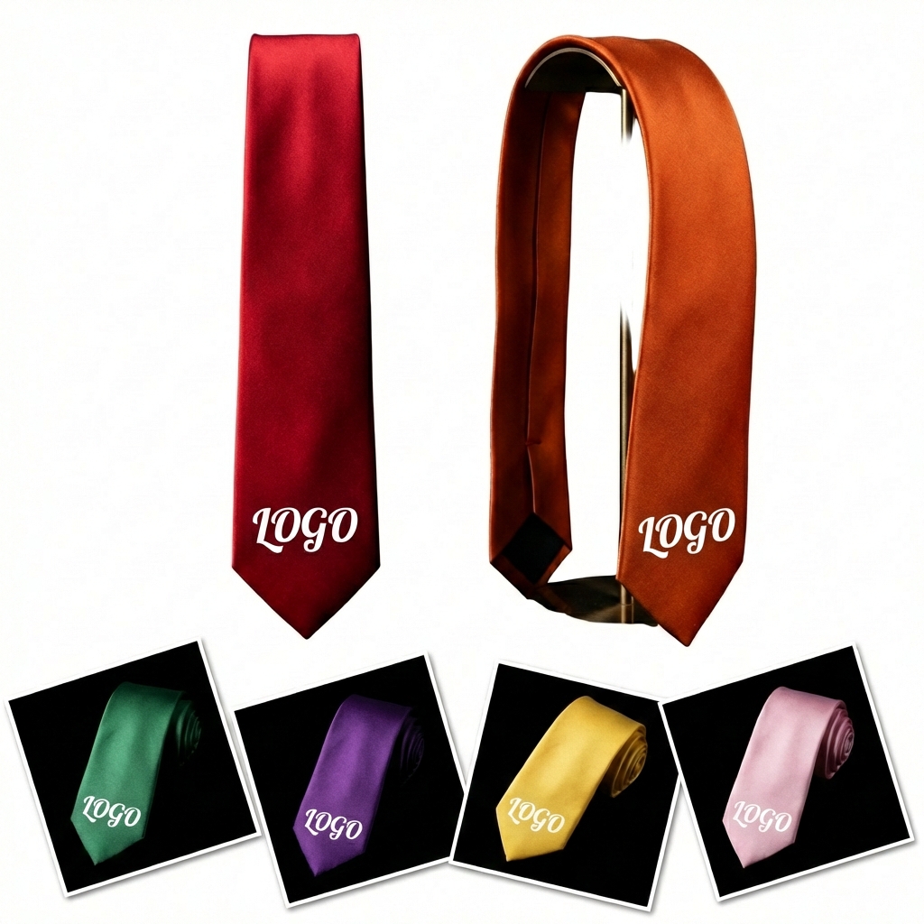 Refined Microfiber Solid Color Business Necktie