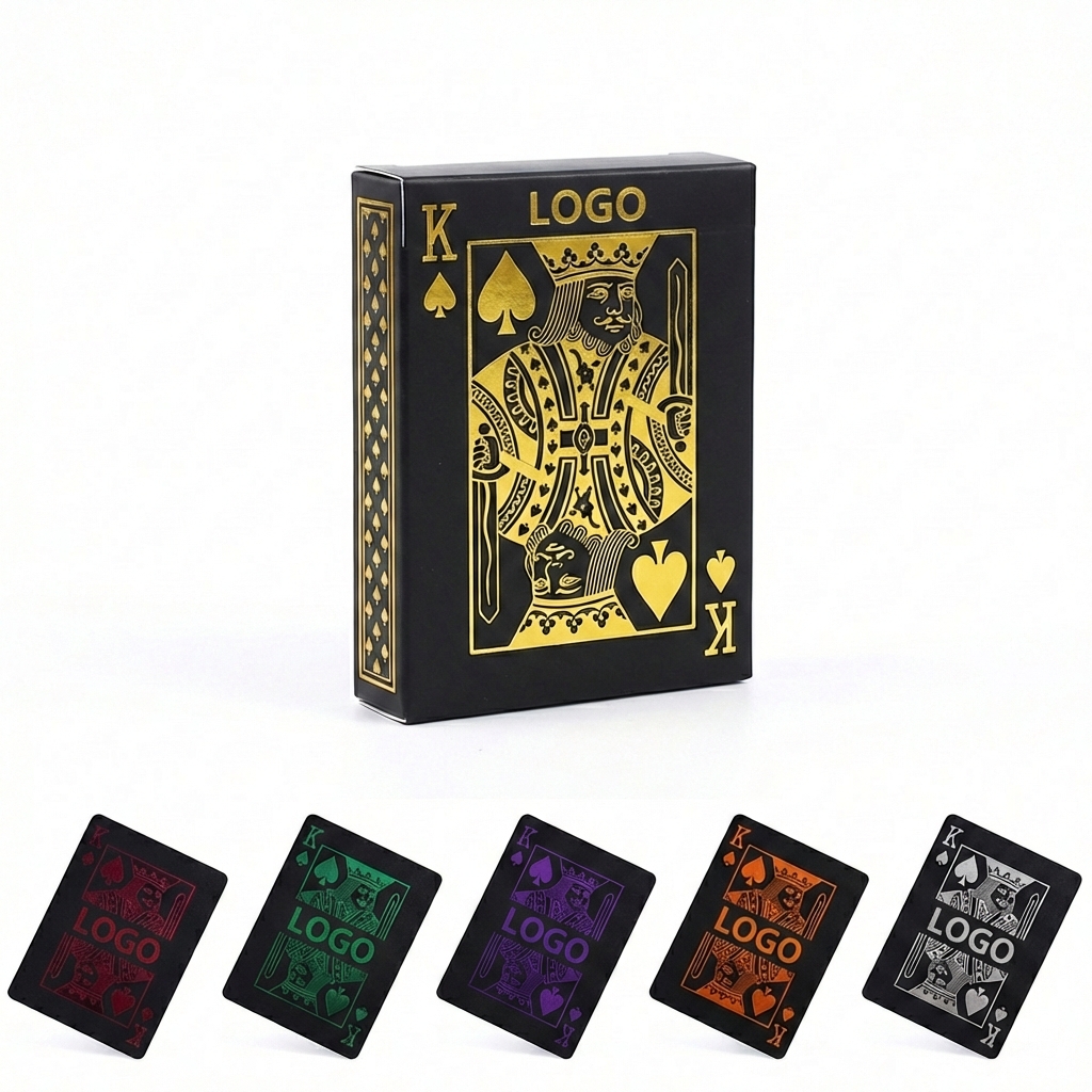 Customizable Waterproof Plastic Playing Card Set with Storage Box