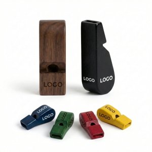 Natural Polished Wood Acoustic Whistle Set for Group Events