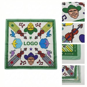 Multi-Functional Cotton Square Bandana and Headwear