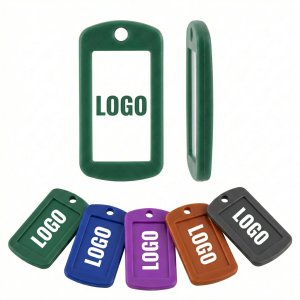 Flexible Plastic Key Identification Tag with Recessed Label Frame