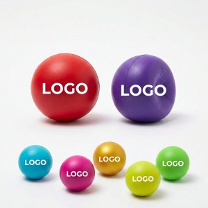 Vibrant Polyurethane Round Tension Relief Ball