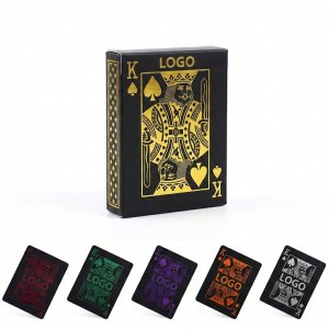 Customizable Waterproof Plastic Playing Card Set with Storage Box