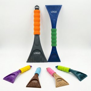Portable Winter Ice Scraper with Ribbed Foam Grip