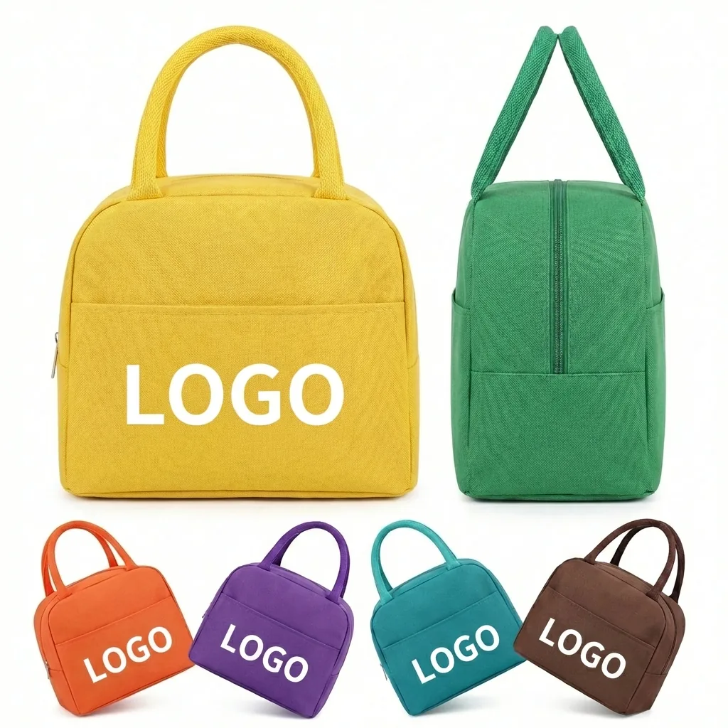 Insulated Fabric Lunch Tote with Dual Handles | 6-Can Capacity Thermal Food Carrier