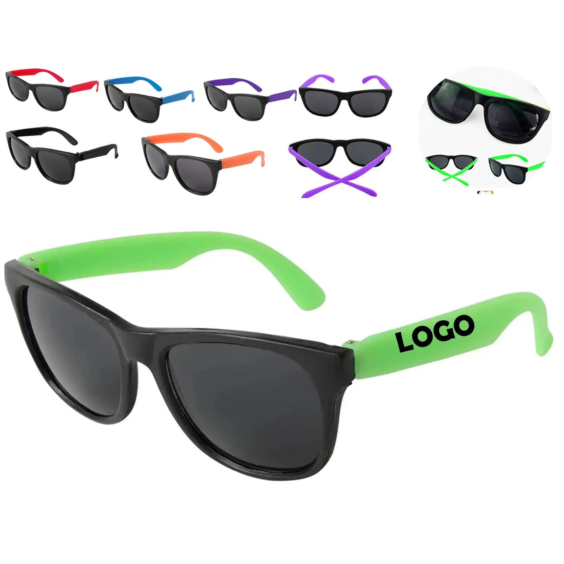 Vivid Color Sunglasses - Black Frame 2
