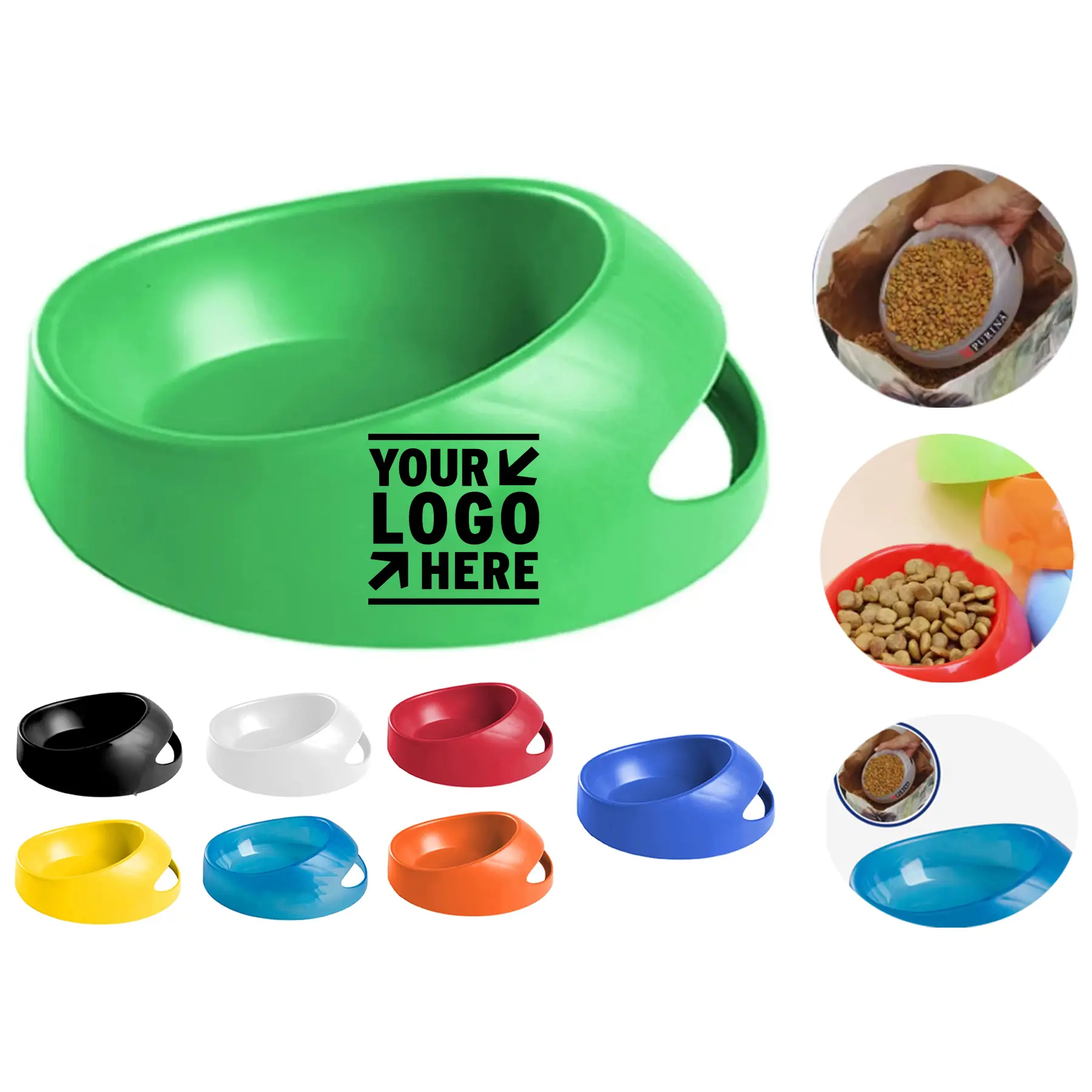 Pet Feeding Dish with Scoop 2