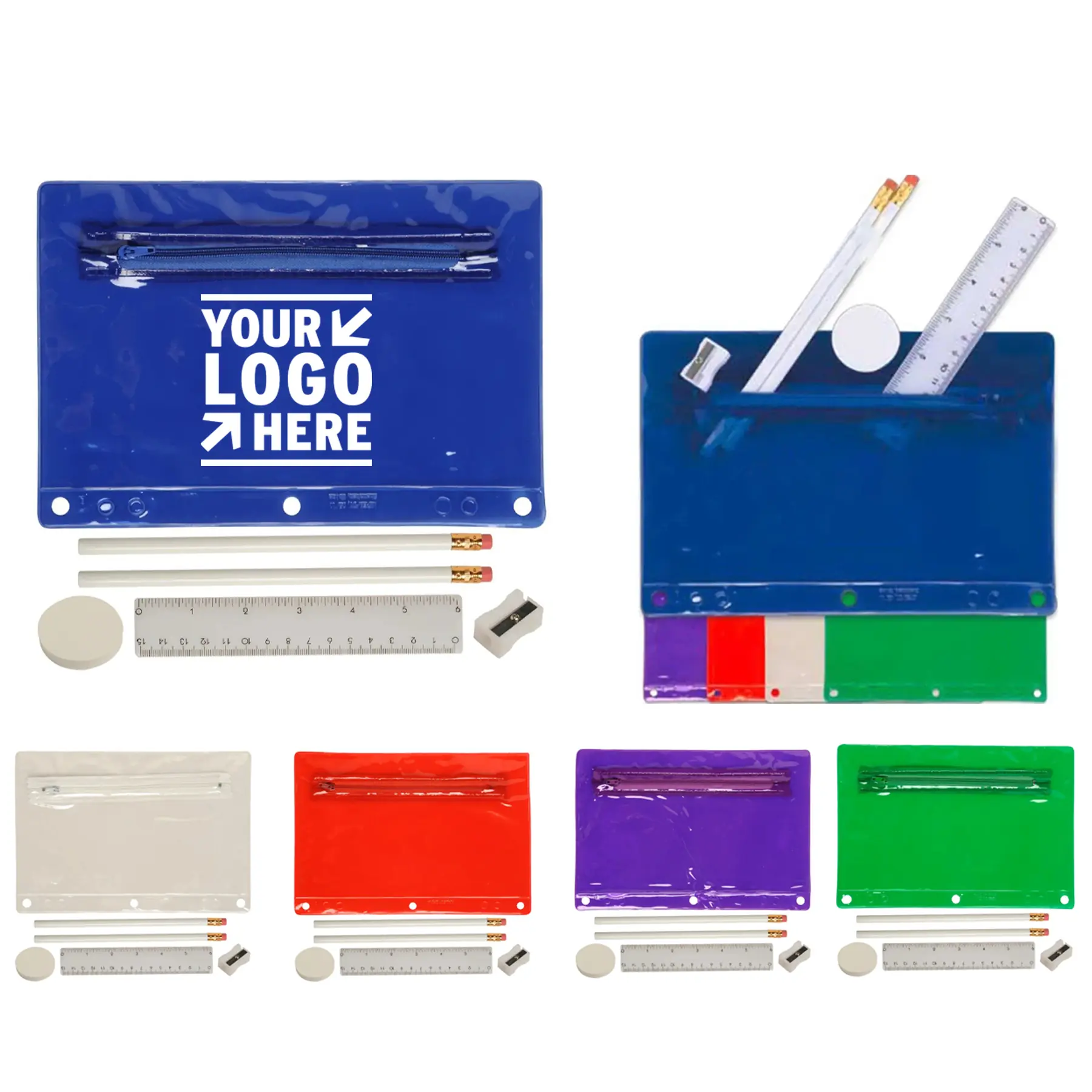 Clear Premium School Supply Set 2