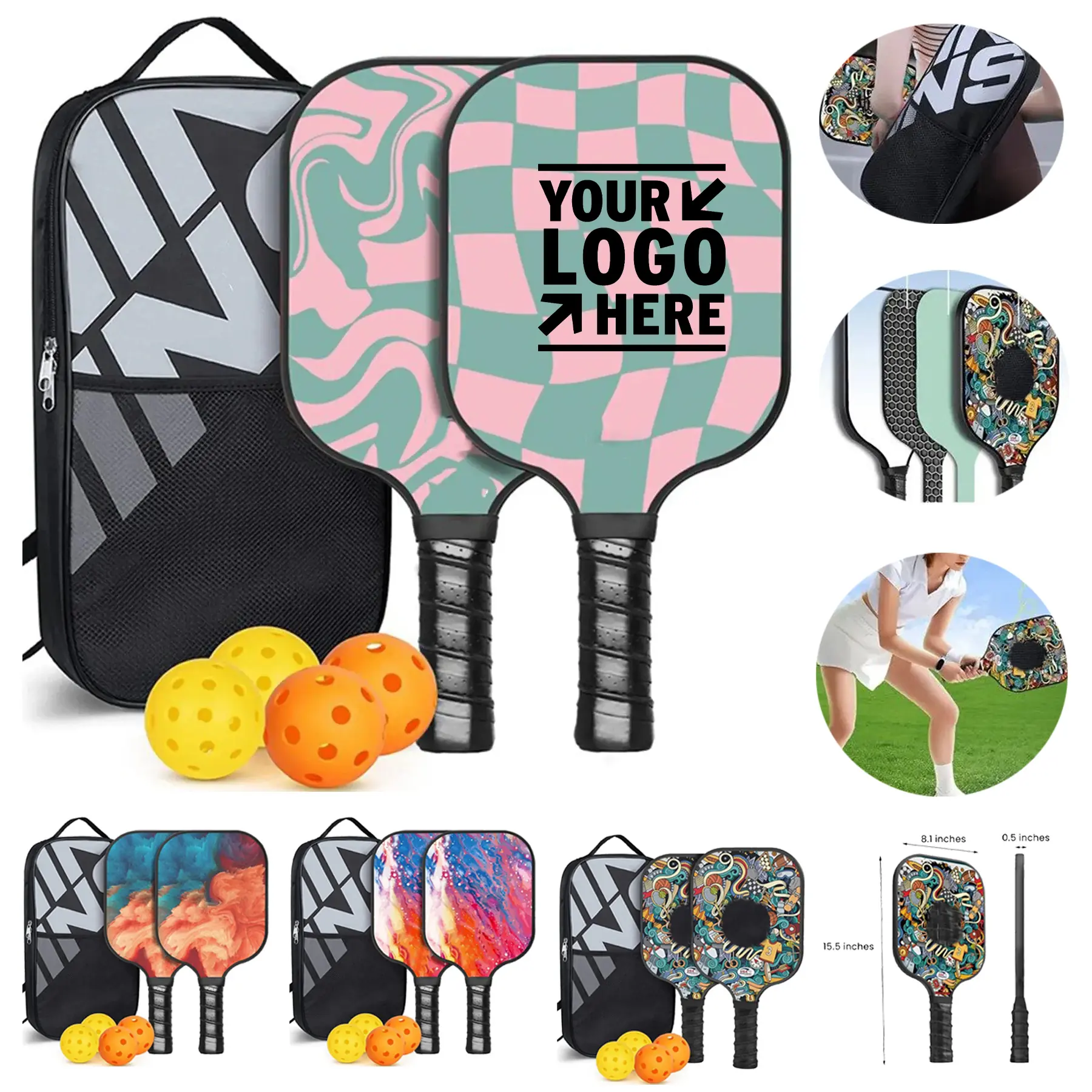 Urban Art Pickleball Paddle Set 2