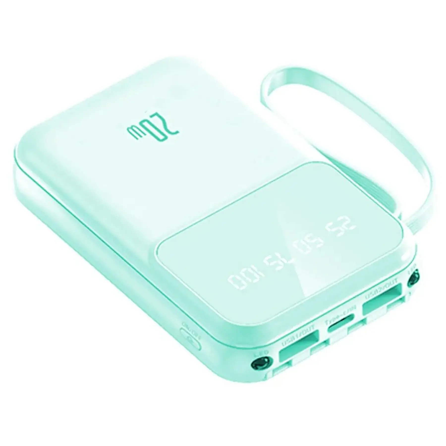 Personalized Portable Charger with Integrated Cable