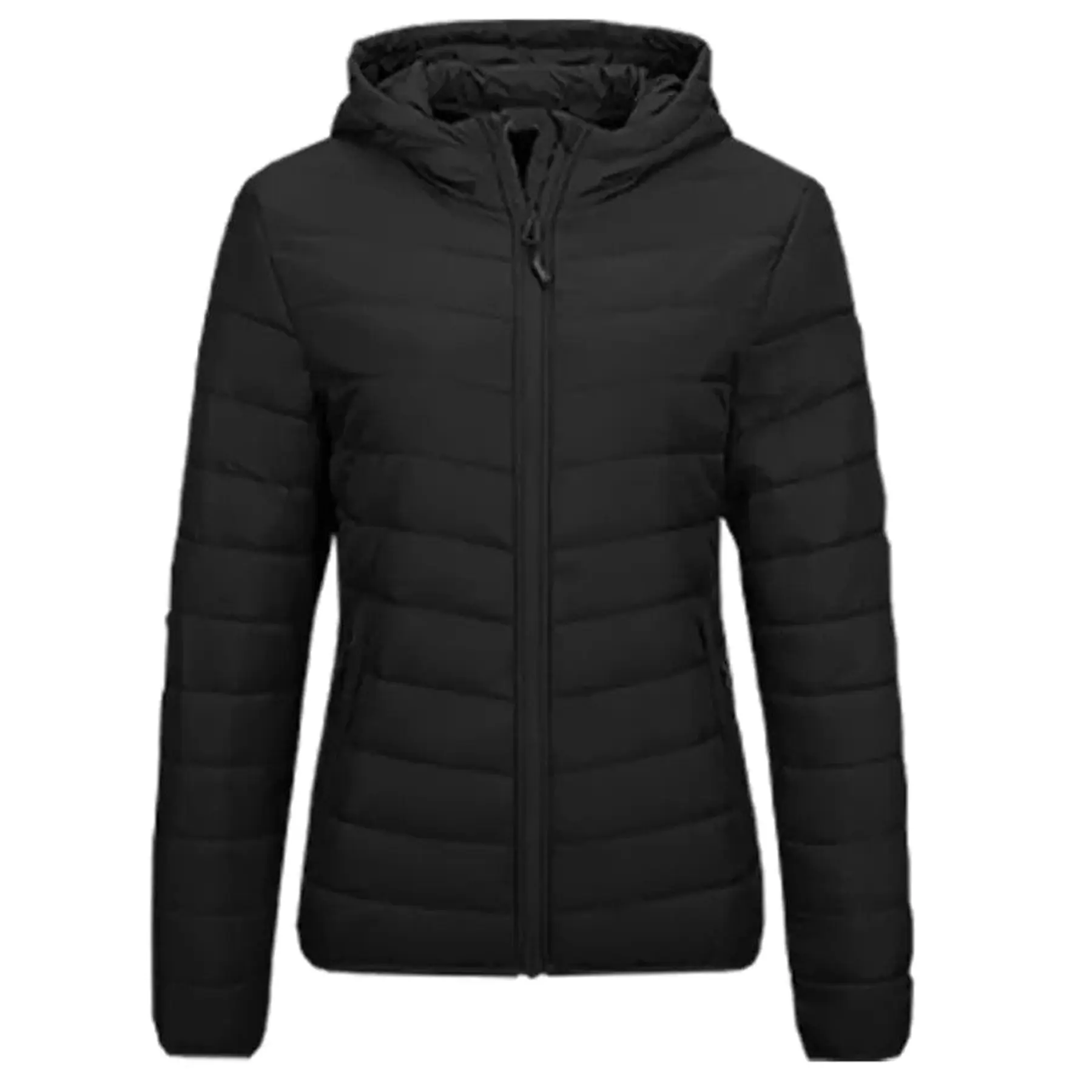Women's Lightweight Long Sleeve Full Zip Waterproof Packable Jacket