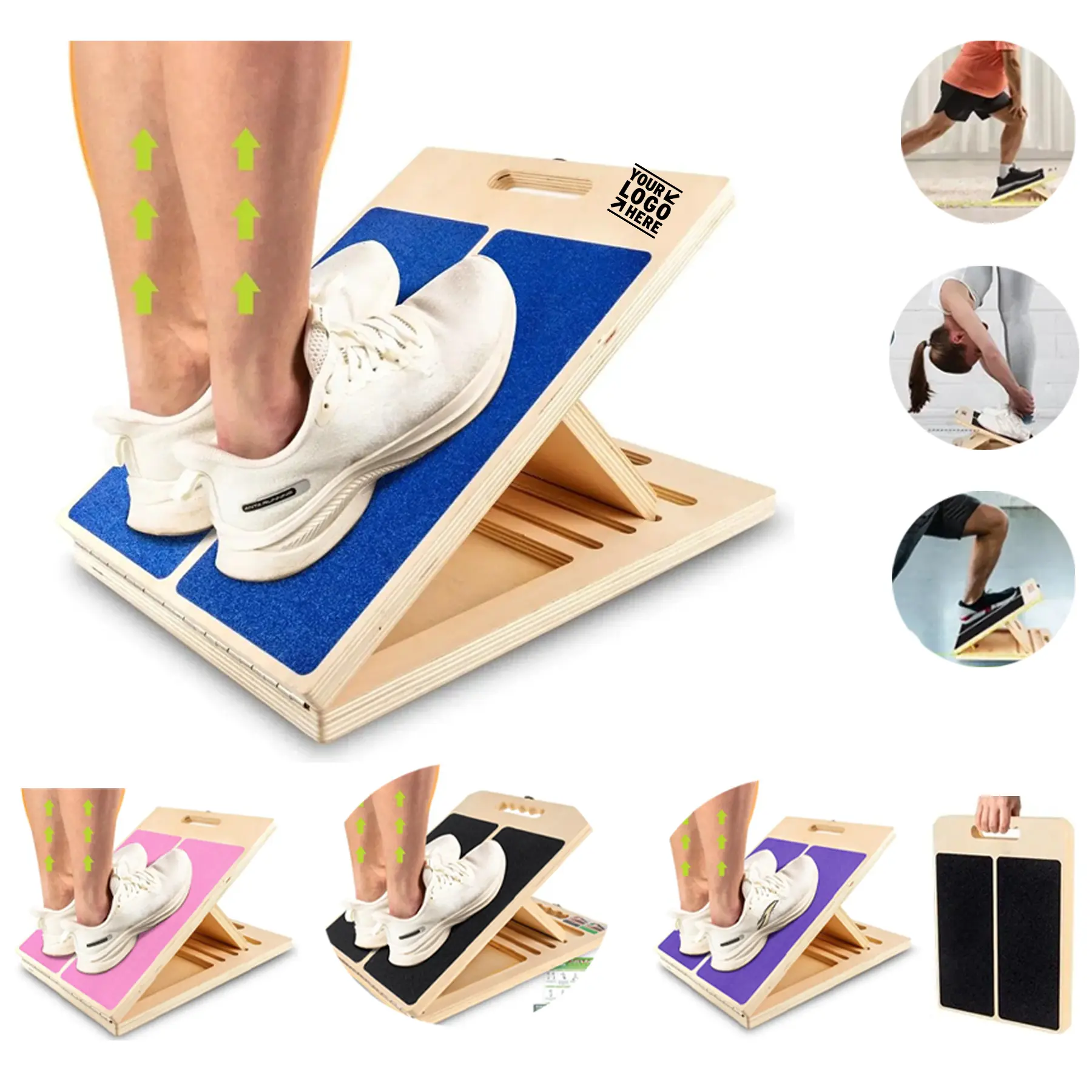 Flexible Wooden Calf Stretching Board 2