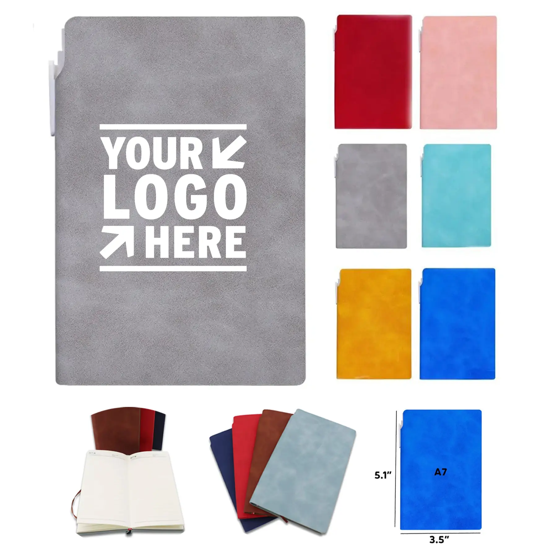 Compact Travel Journal with Writing Tool 2