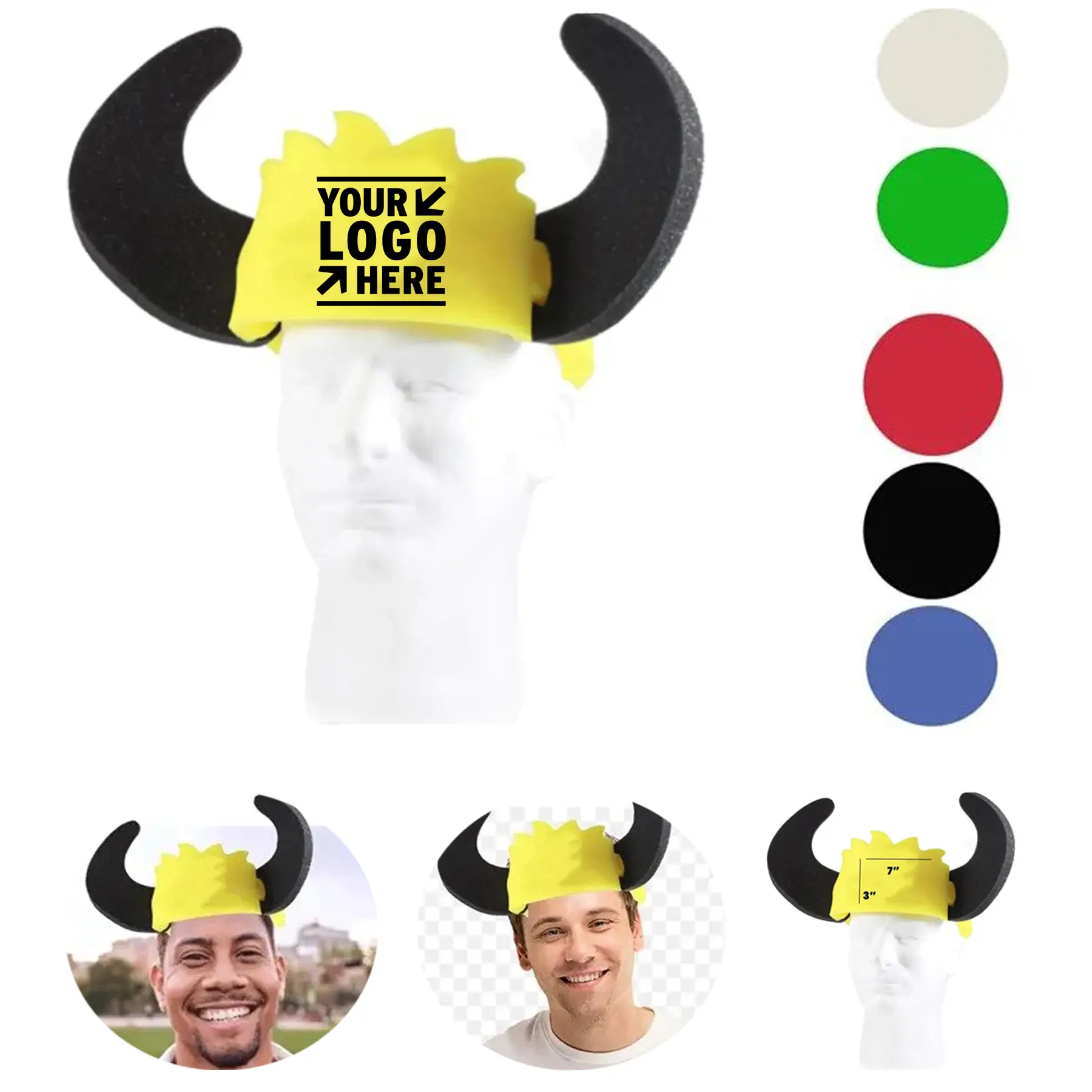 Bovine Horns Foam Cap 2