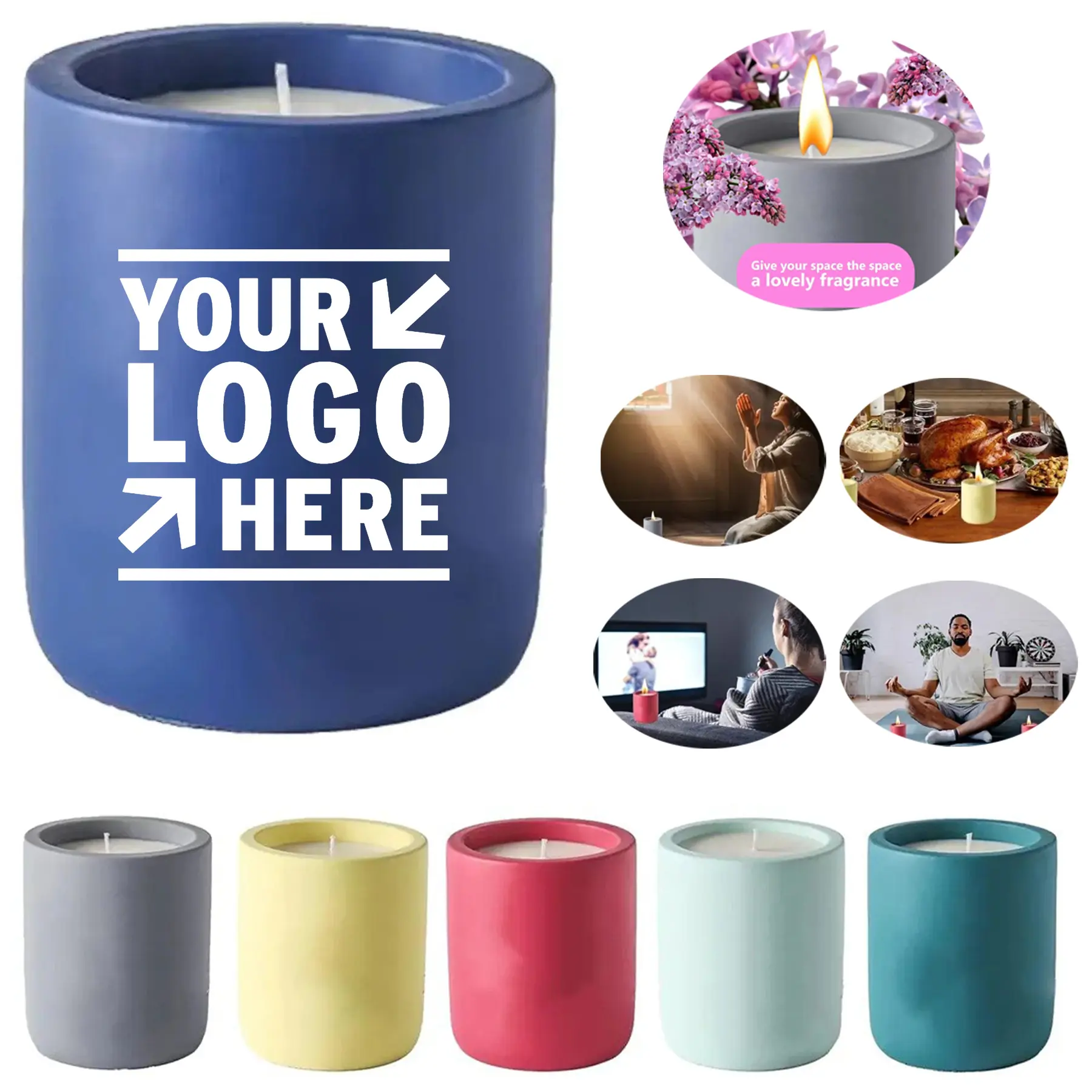 Artisan Ceramic Scented Candle 2