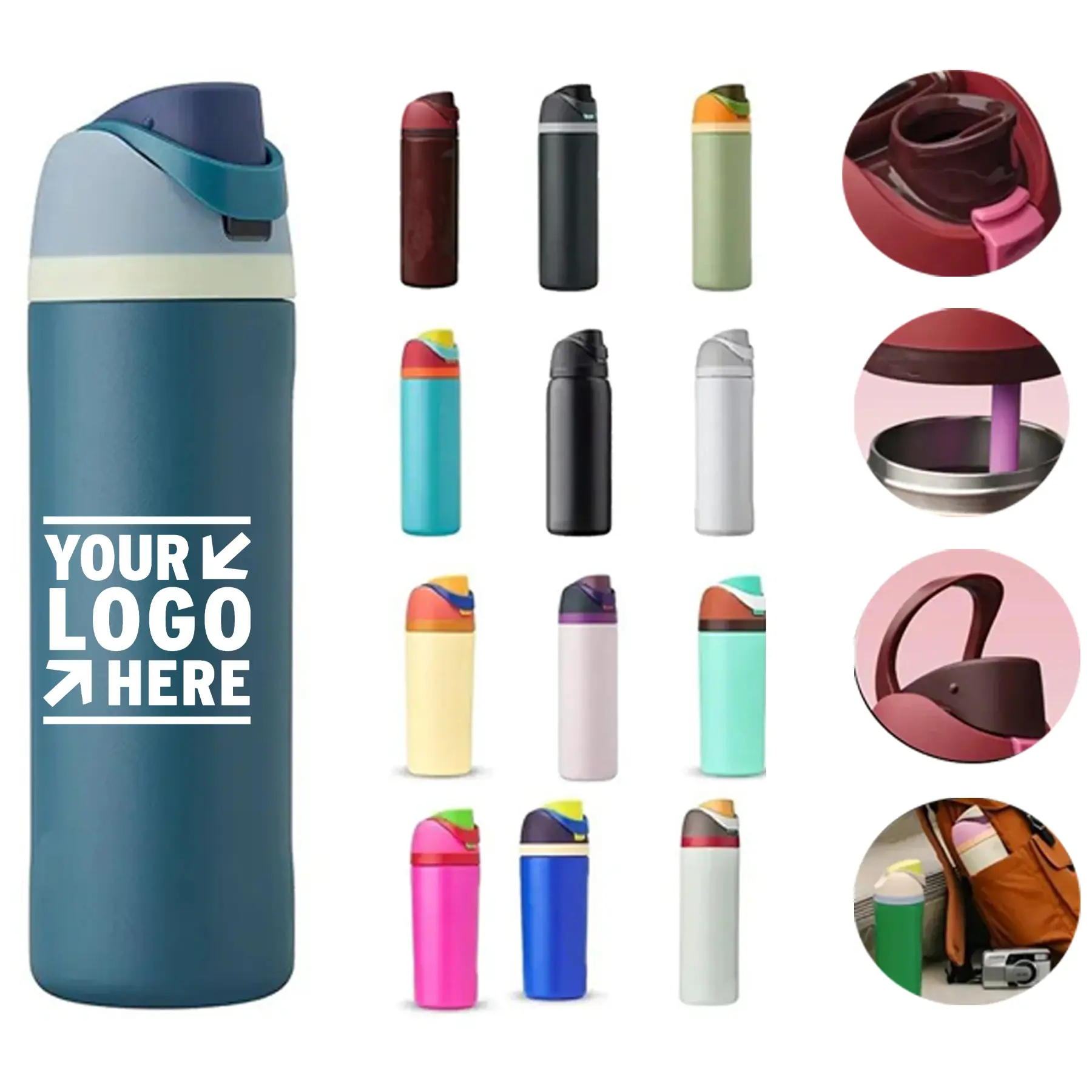 Premium Insulated Hydration Bottle with Straw 2