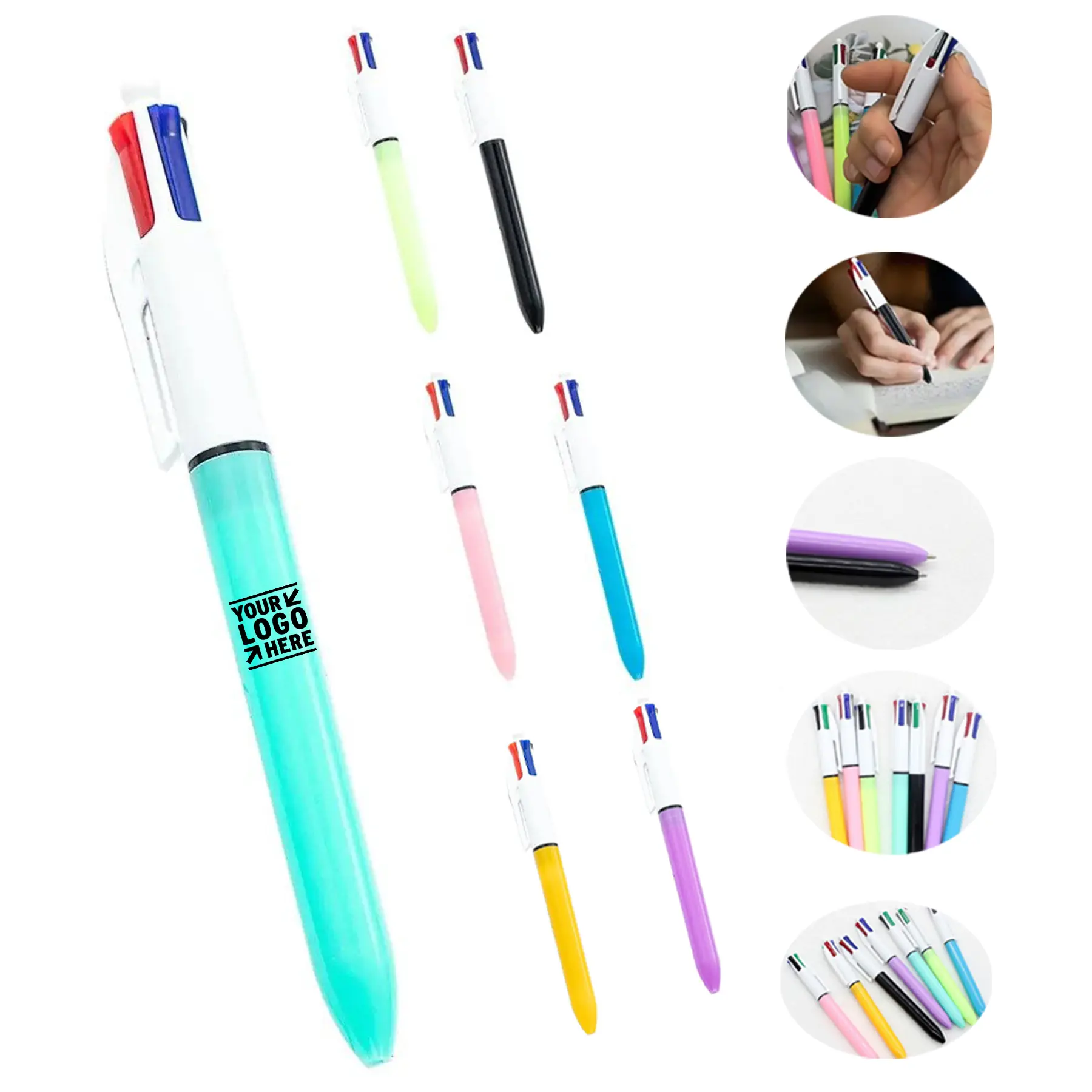 Multi-Color Push-Button Ballpoint Pen 2