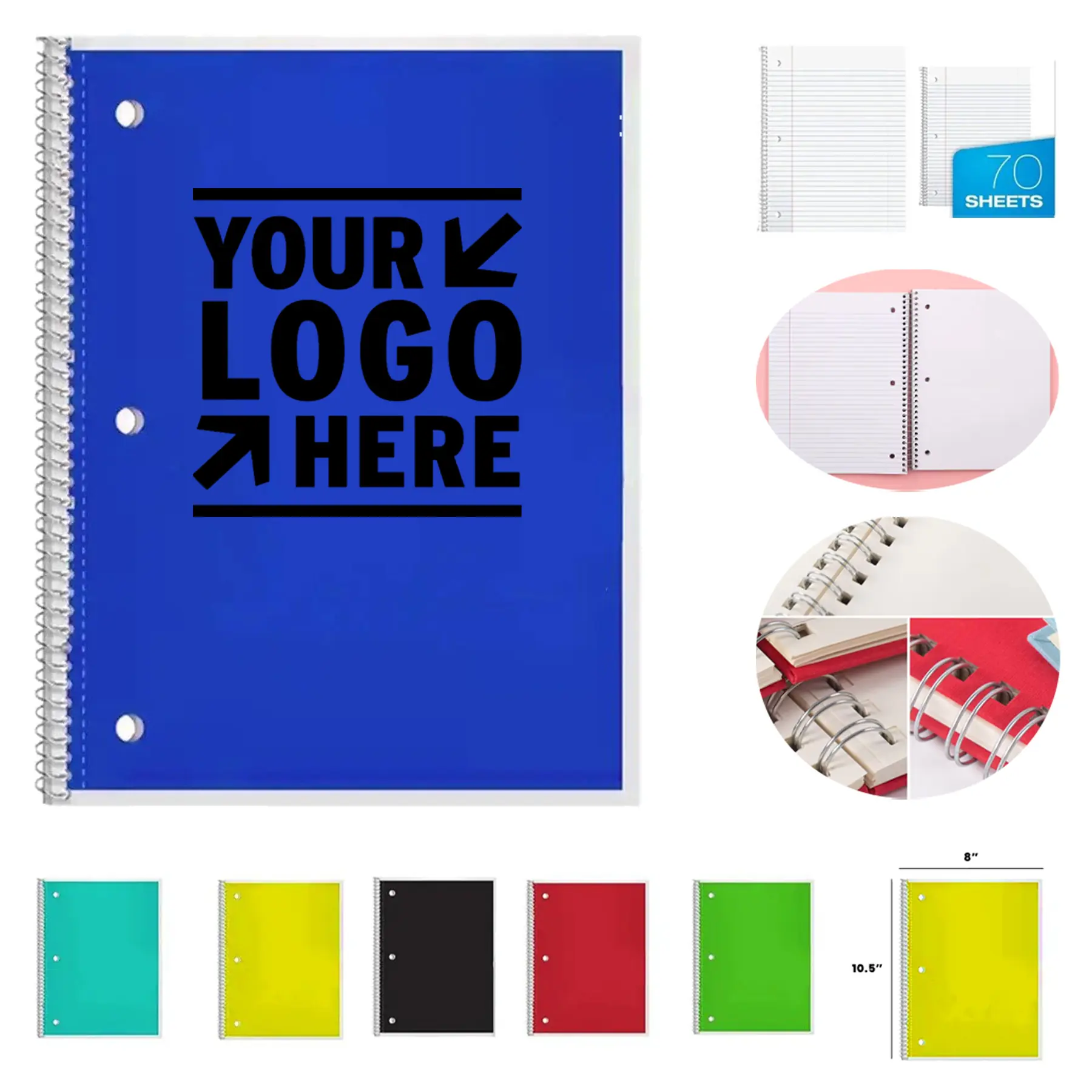 Flexible Spiral Notebook with Removable Pages 2