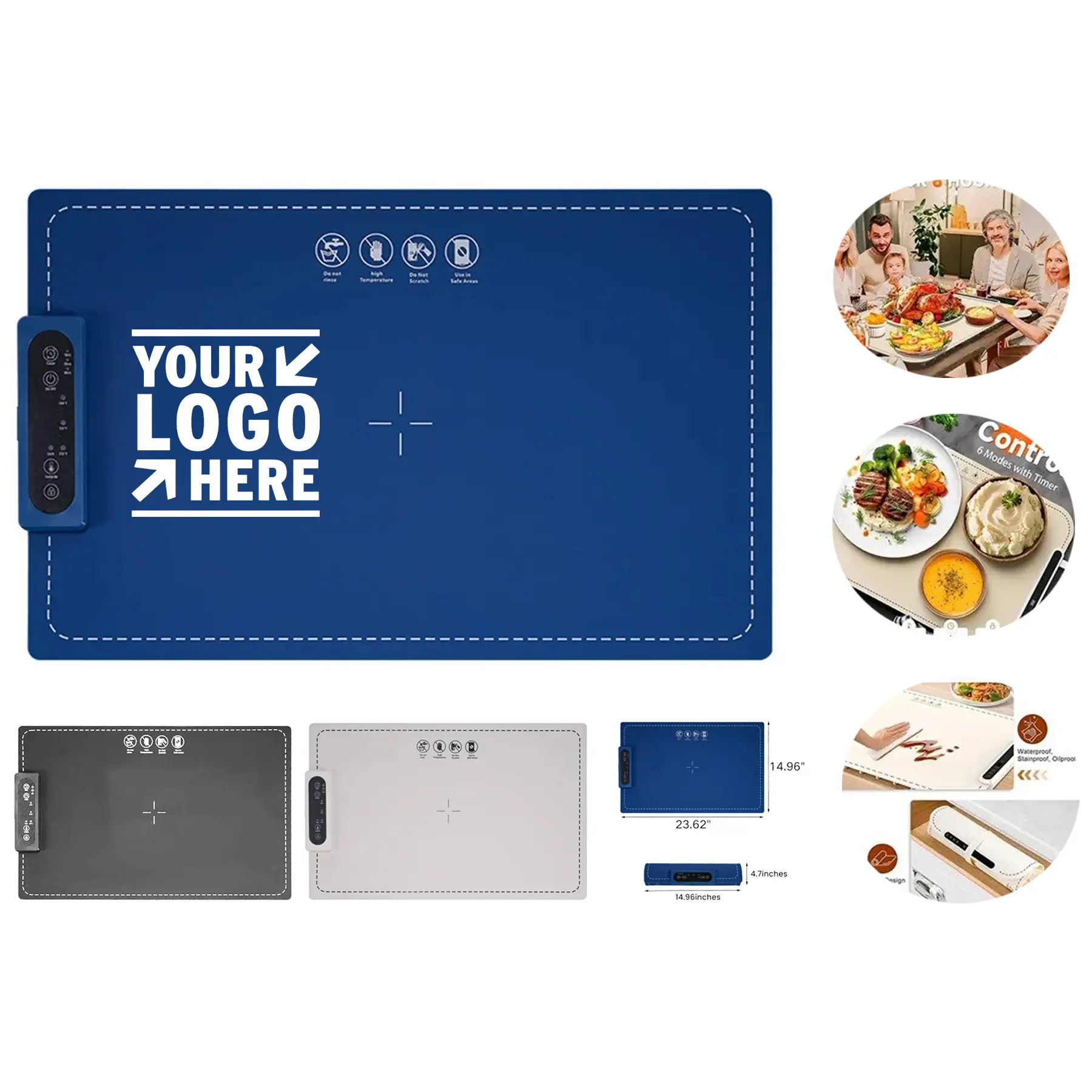 Flexible Silicone Food Warming Mat 2