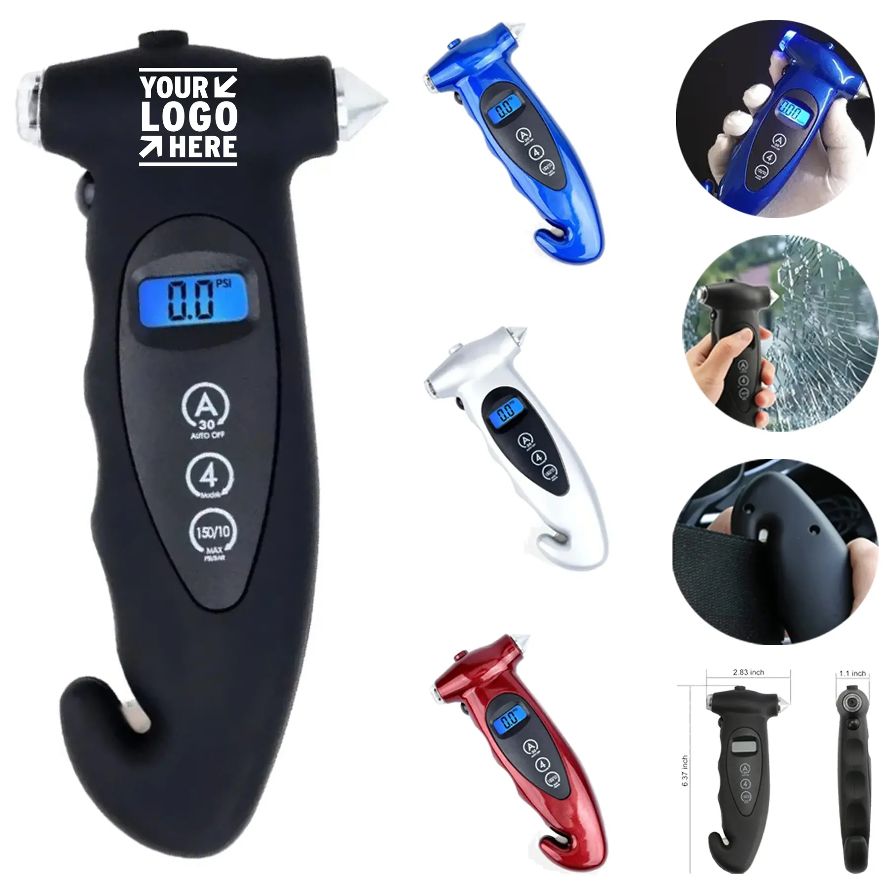 Versatile Vehicle Tire Pressure Gauge 2