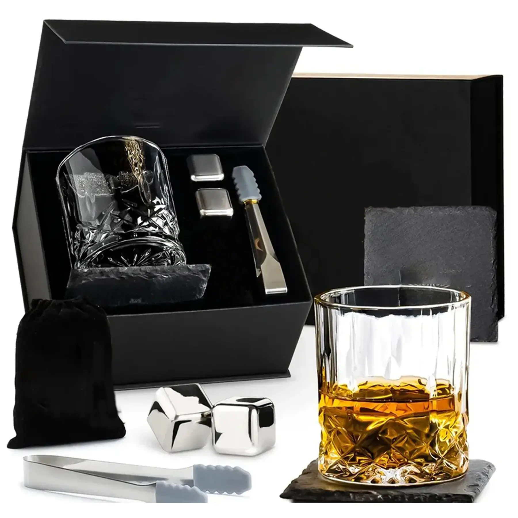 Premium Whiskey Companion Set