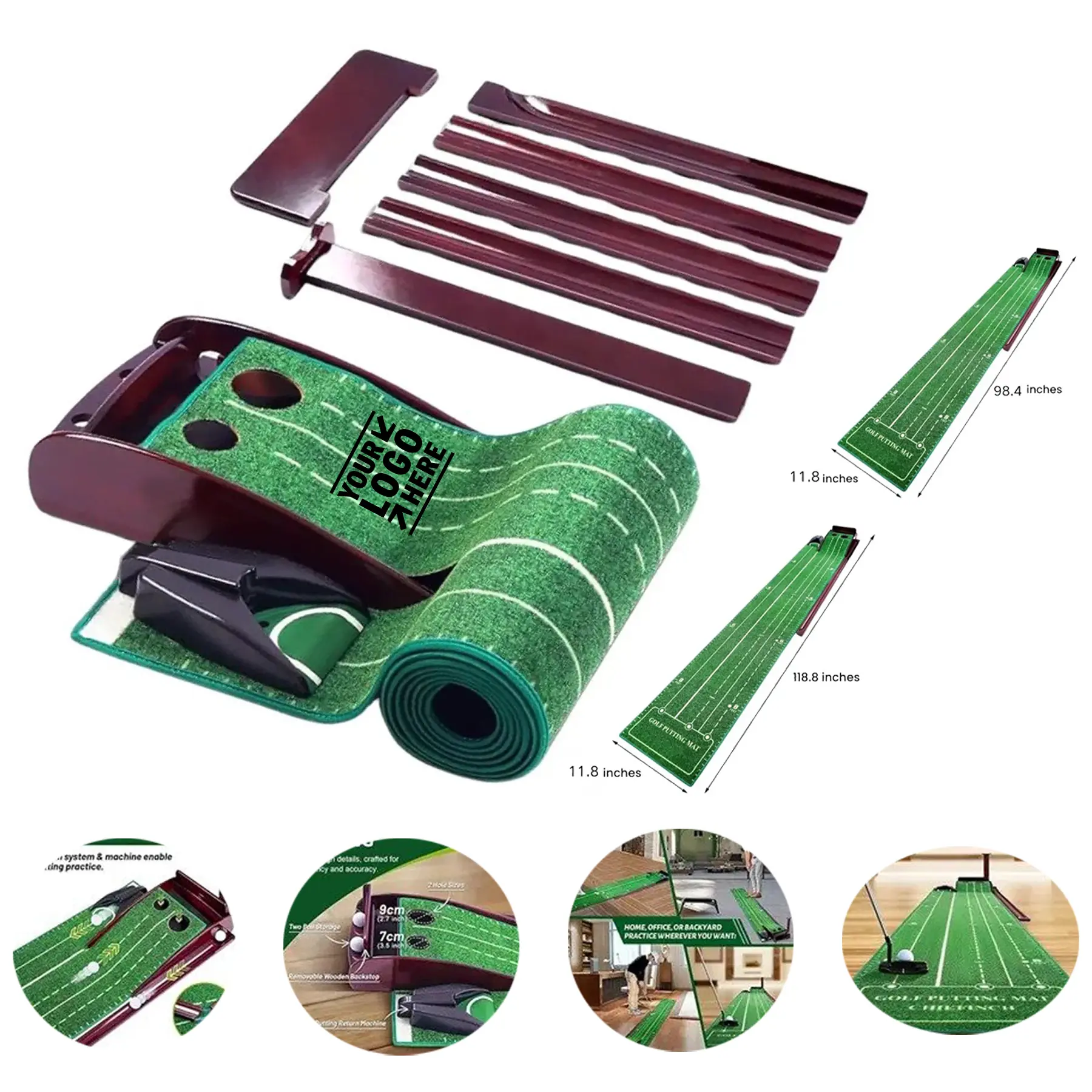 Indoor Golf Putting Practice Mat 2