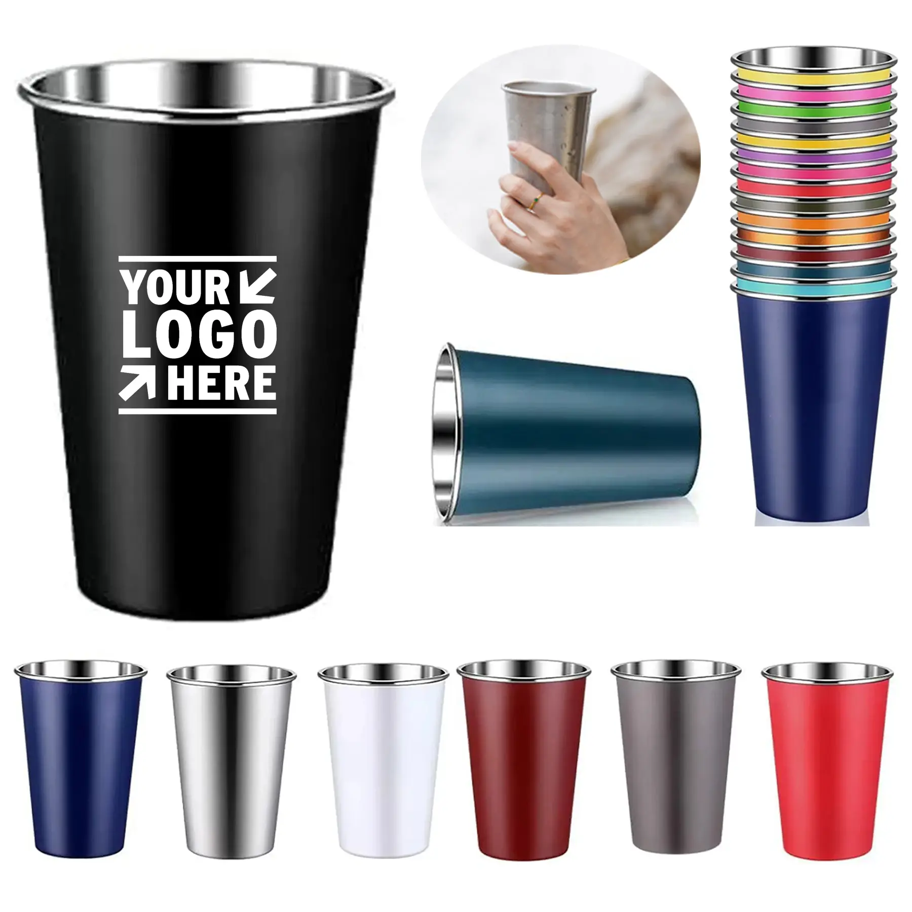Premium Stainless Steel Drinking Cups 2