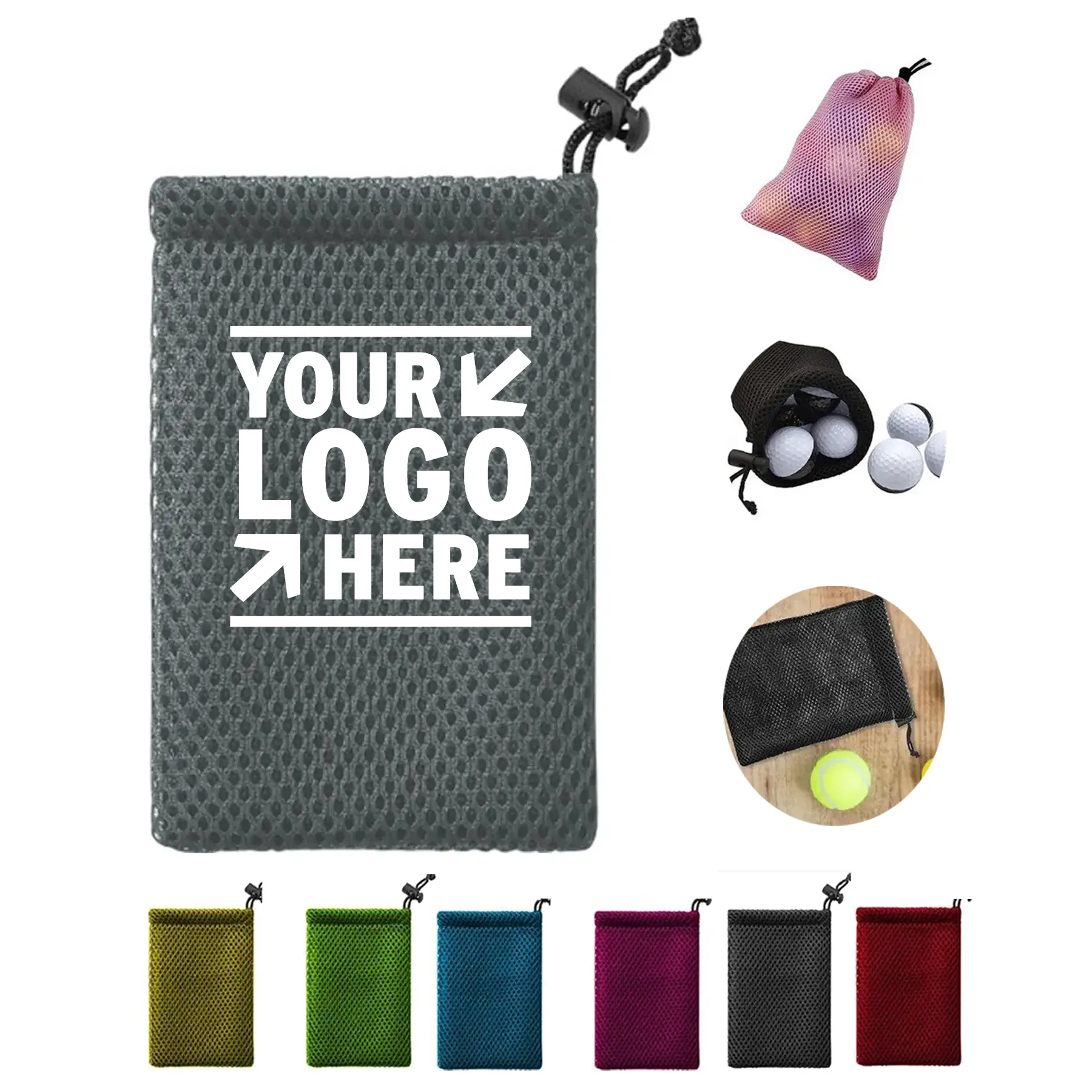 Golf Mesh Storage Pouch 2