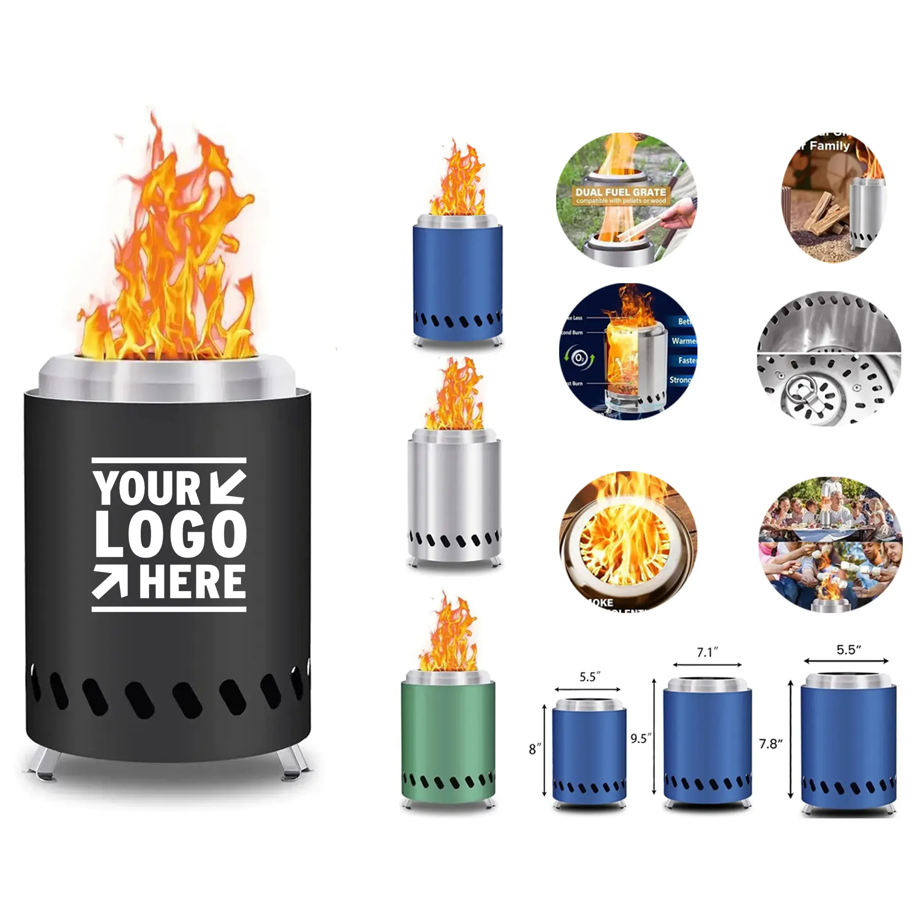 Portable Outdoor Flame Center 2