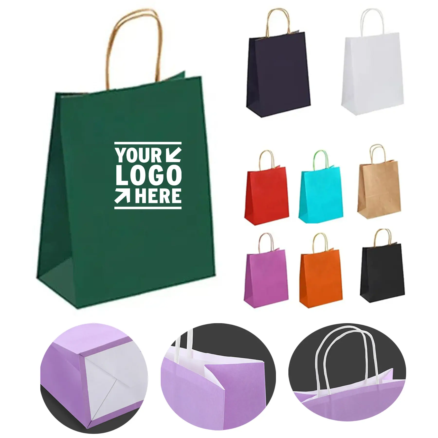 Eco-Friendly Kraft Paper Shopping Bag 2