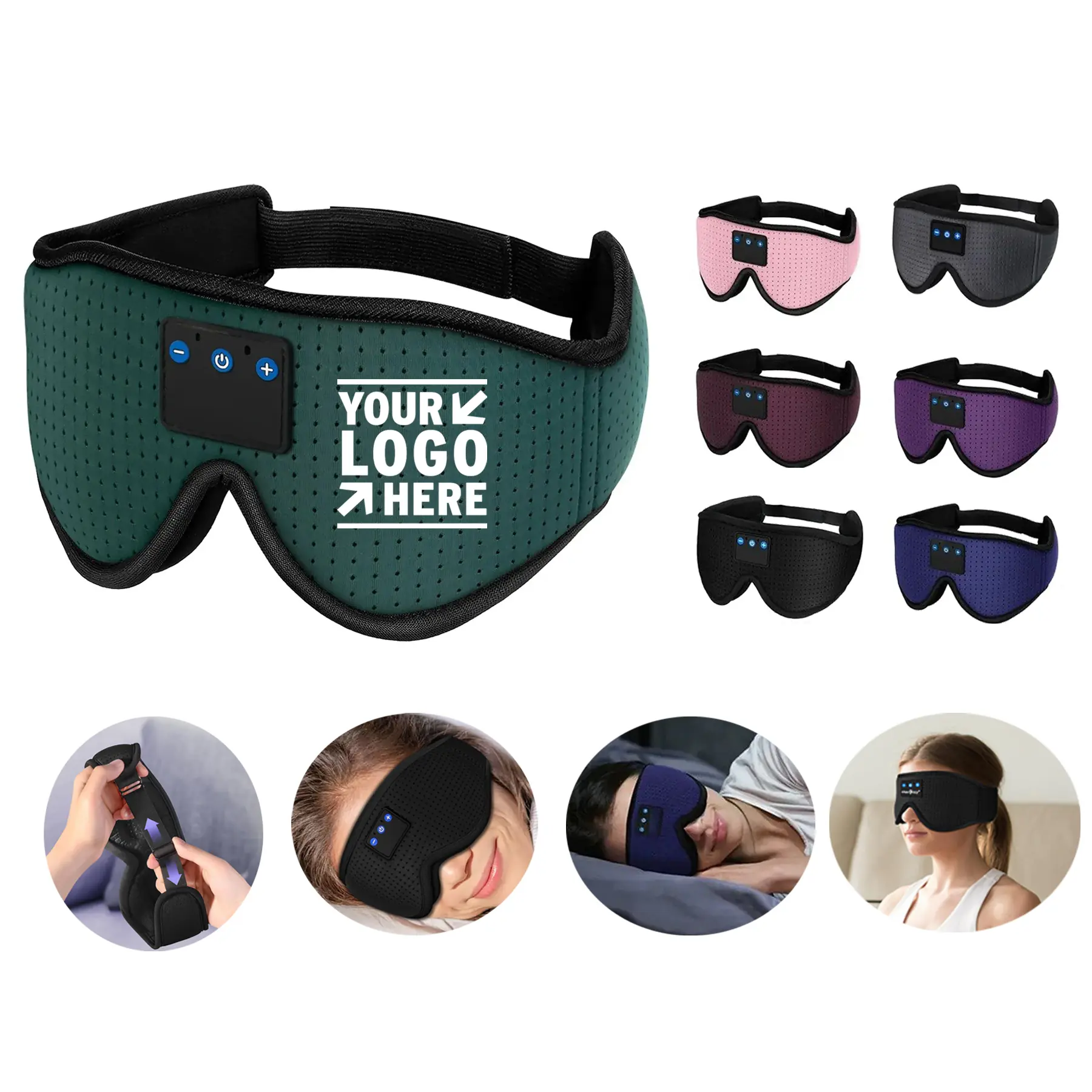 Smart Sleep Mask with 3D Audio & Wireless Connectivity 2