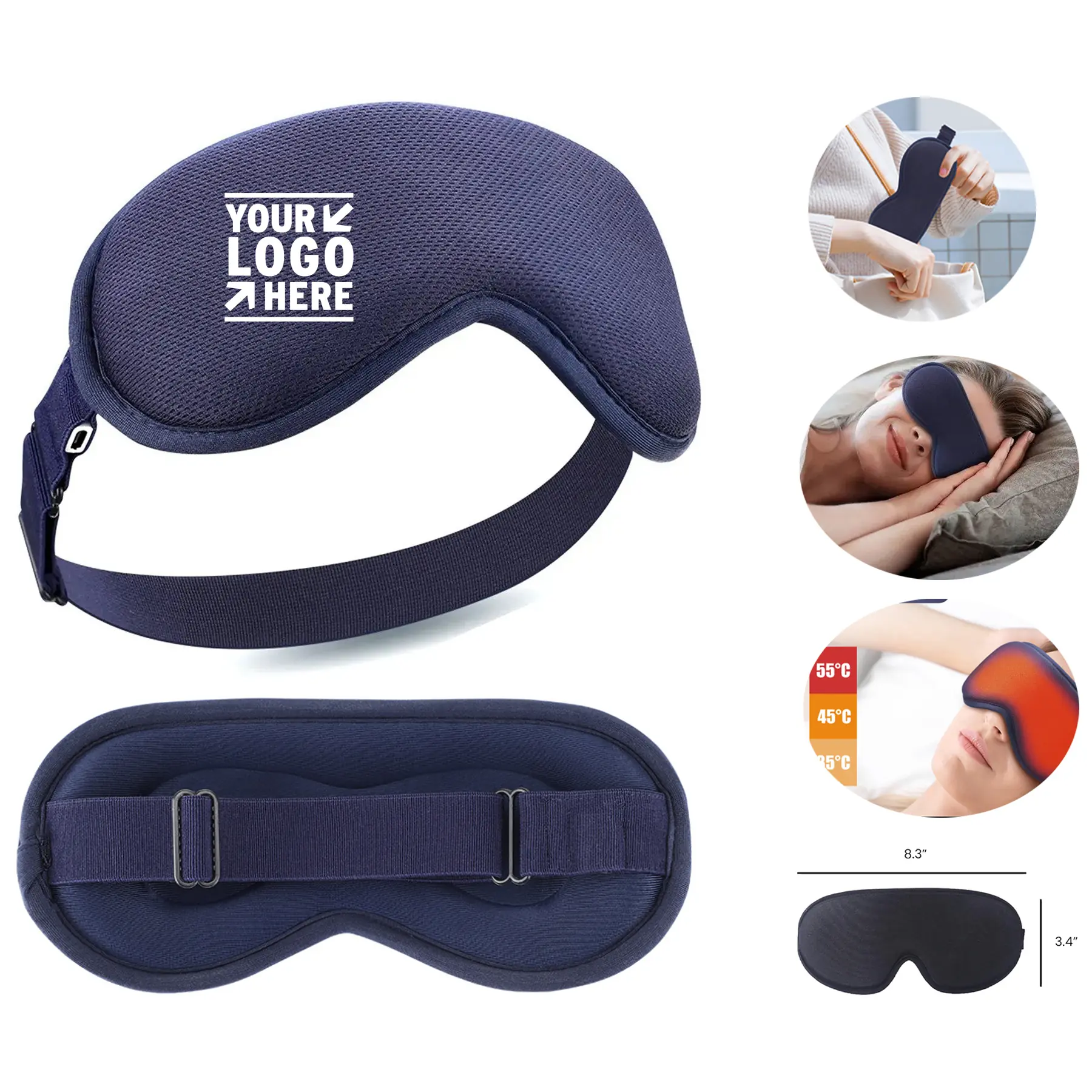 Rechargeable Eye Relaxation Mask with Heat and Massage 2