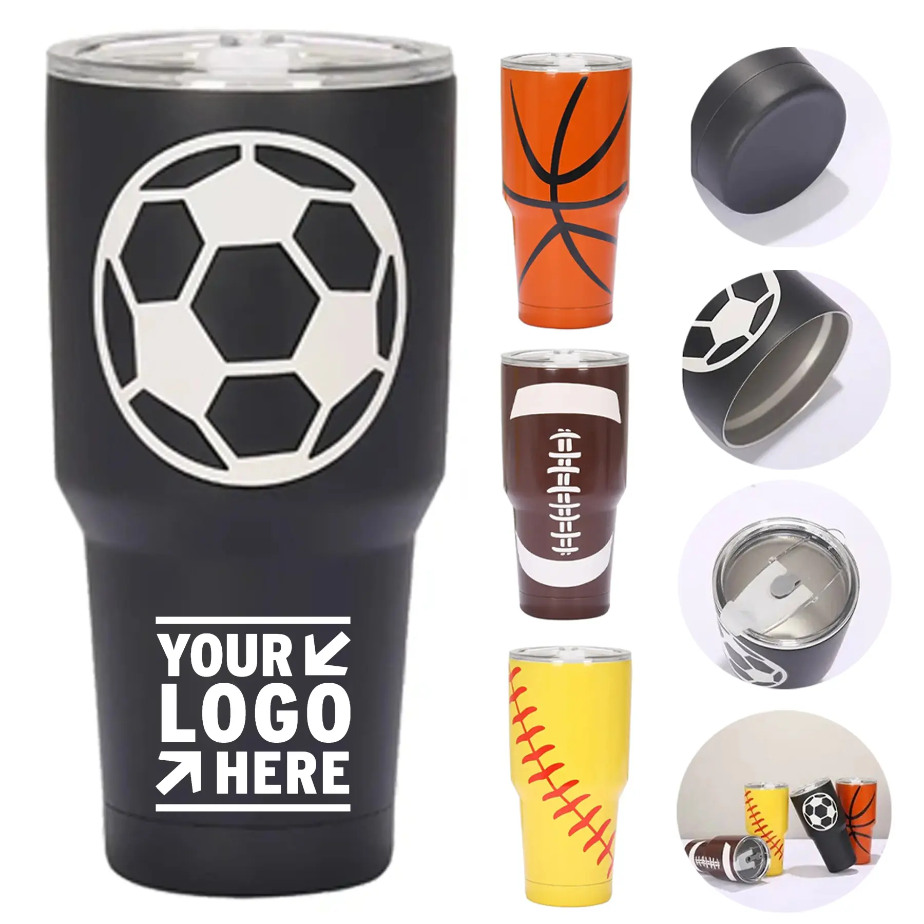 Sporty 30oz Double-Wall Vacuum Insulated Tumbler 2