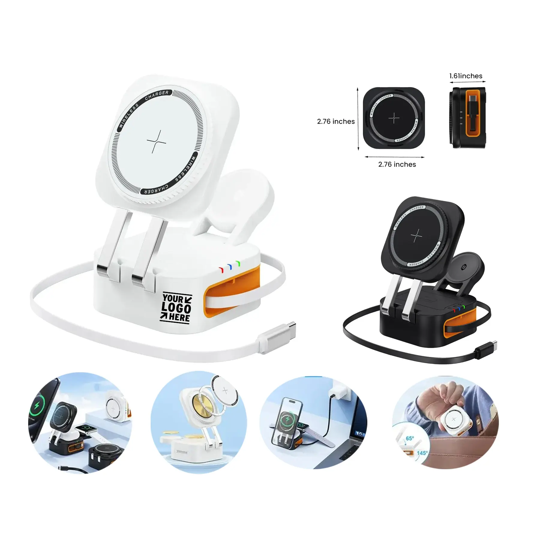 Versatile Magnetic Wireless Charging Station 2