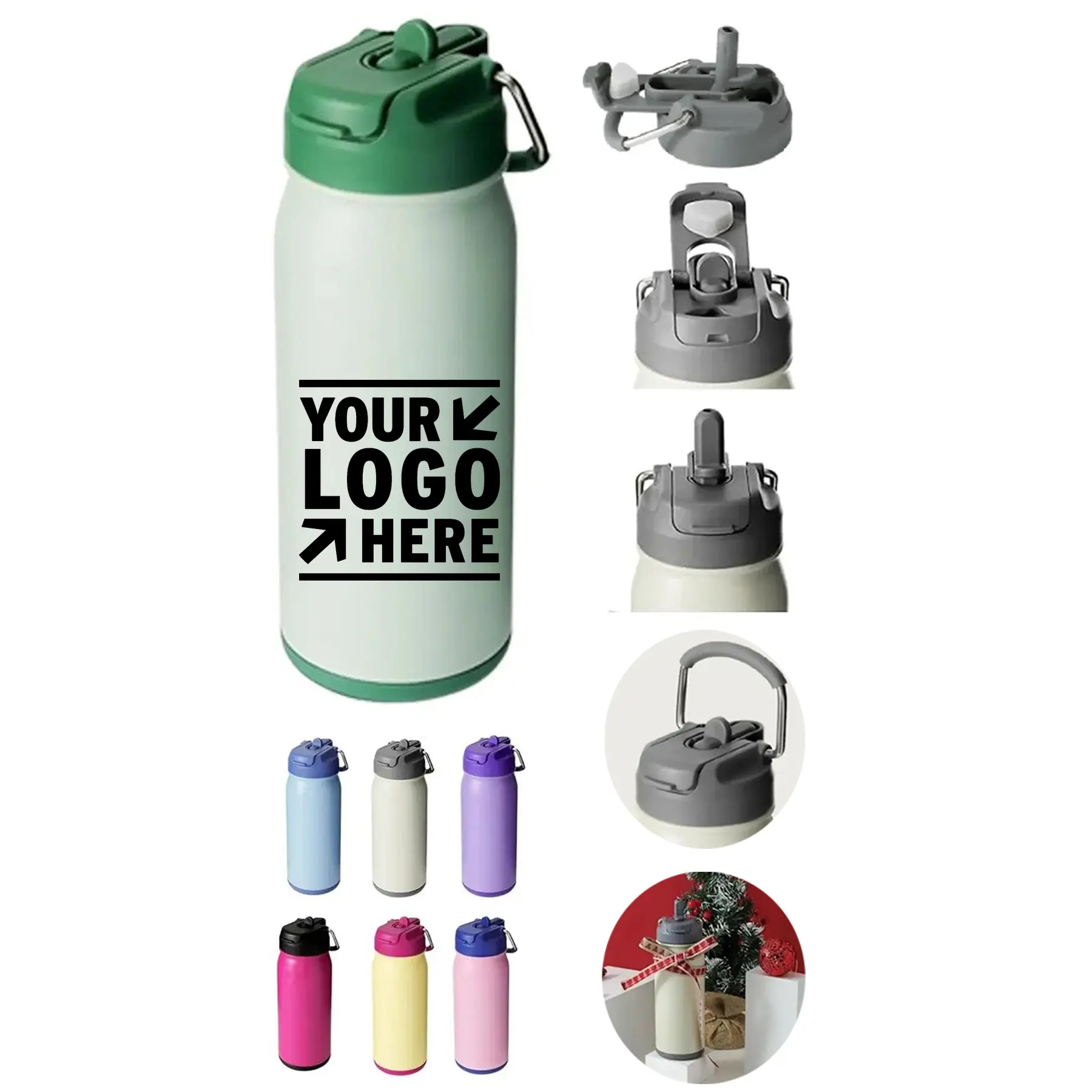 Children's Insulated Stainless Steel Water Bottle with Straw 2