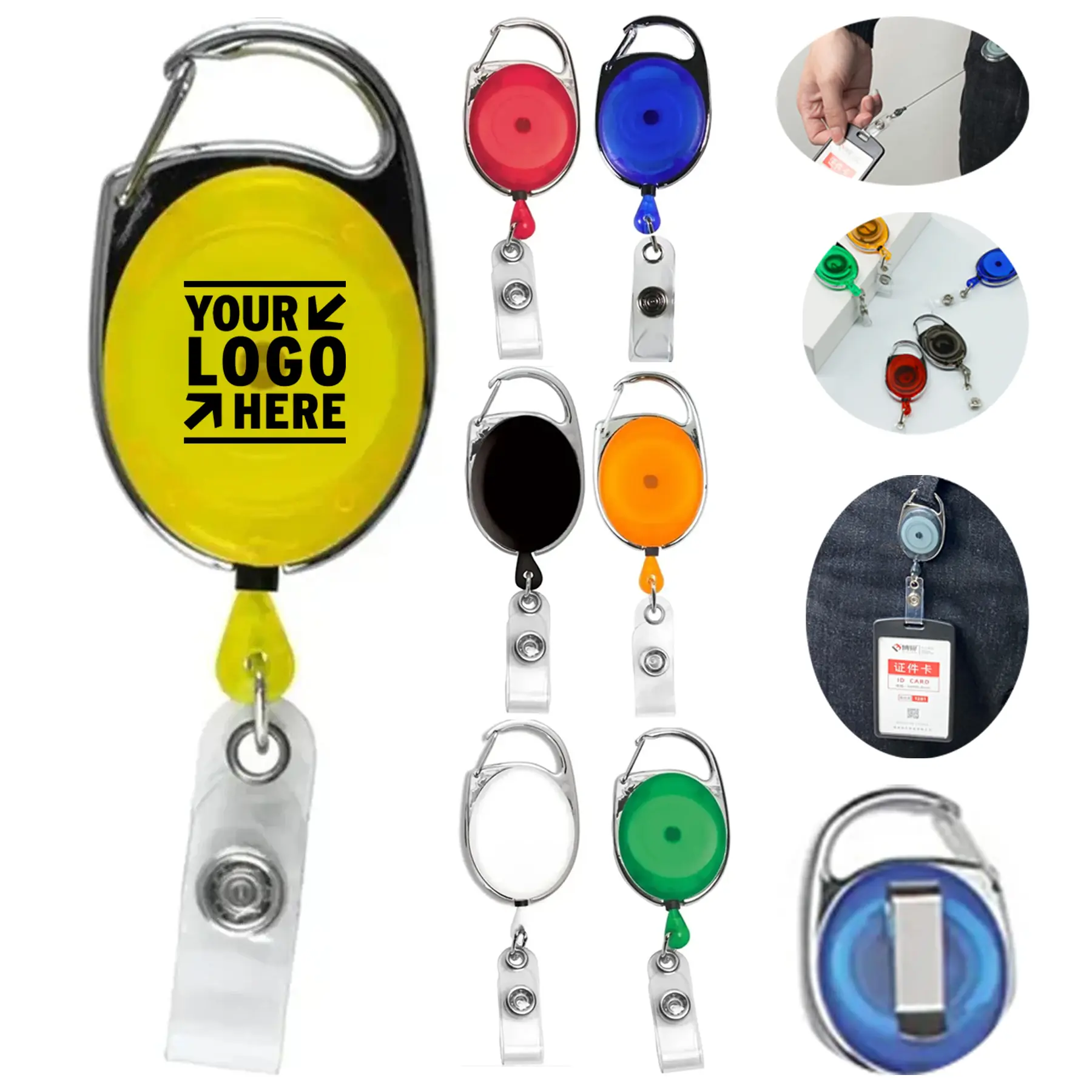 Secure Clip Retractable ID Holder 2