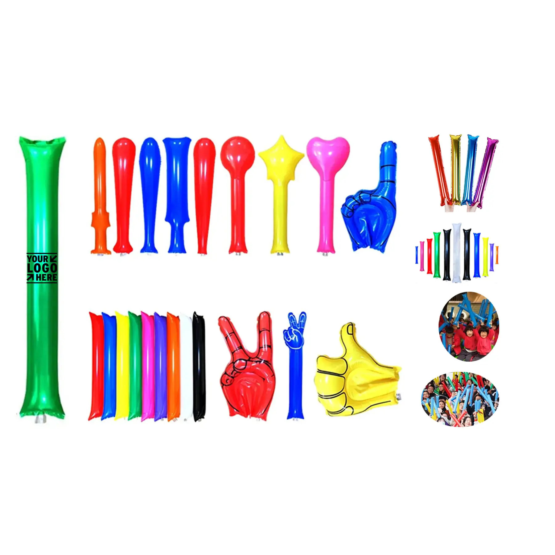 Customizable Plastic Cheering Sticks 2