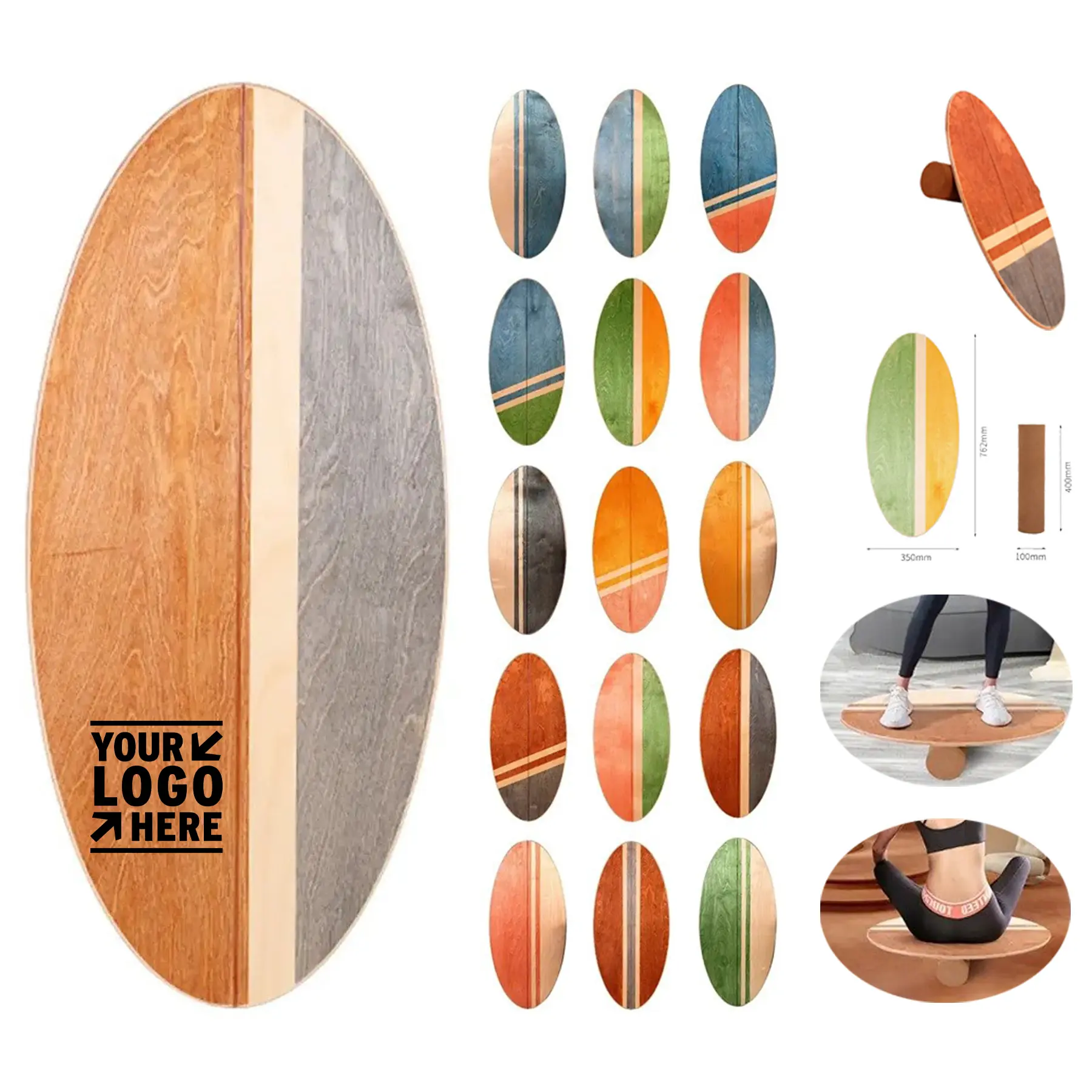 Natural Wood Balance Board 2