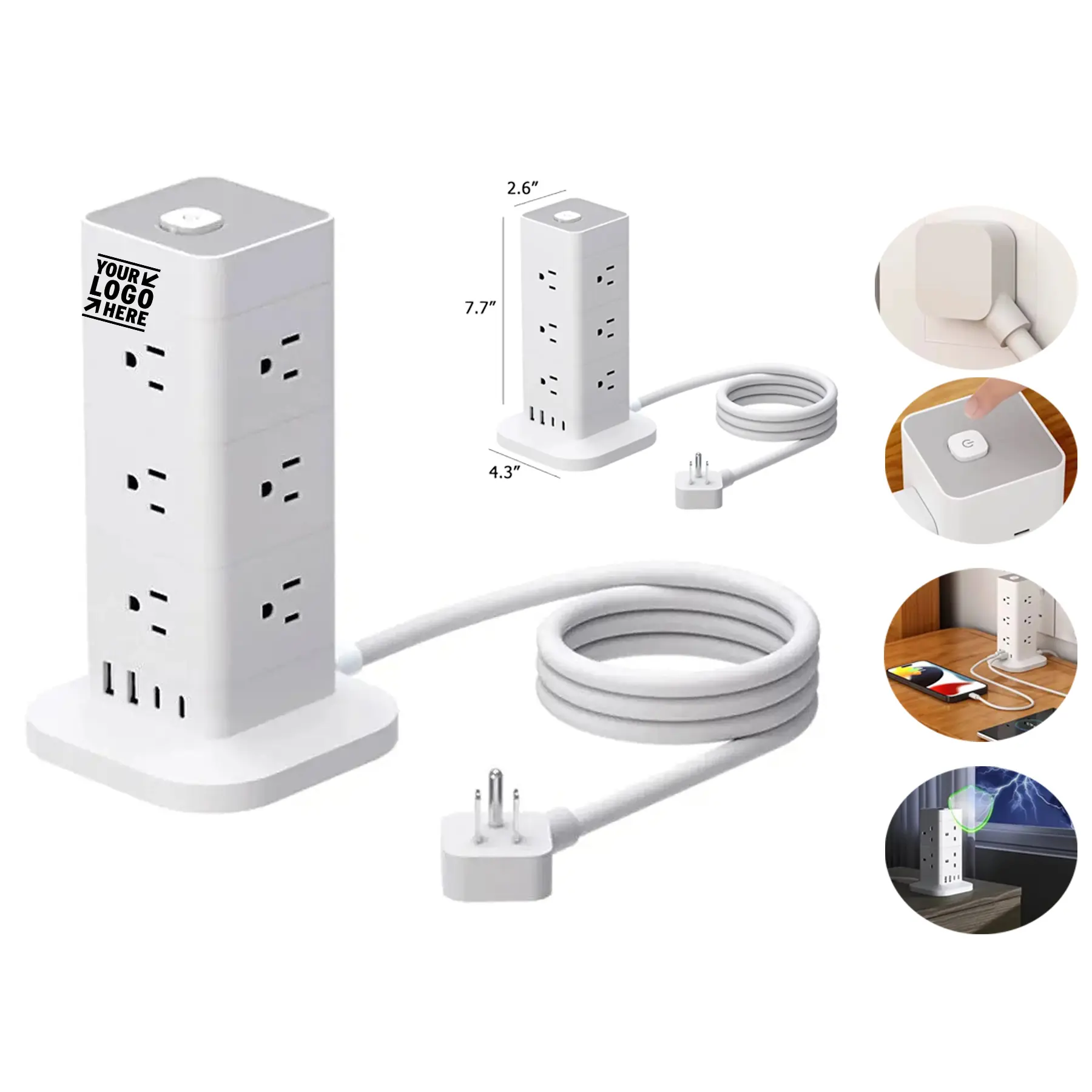 Vertical Multi-Port USB Power Hub 2