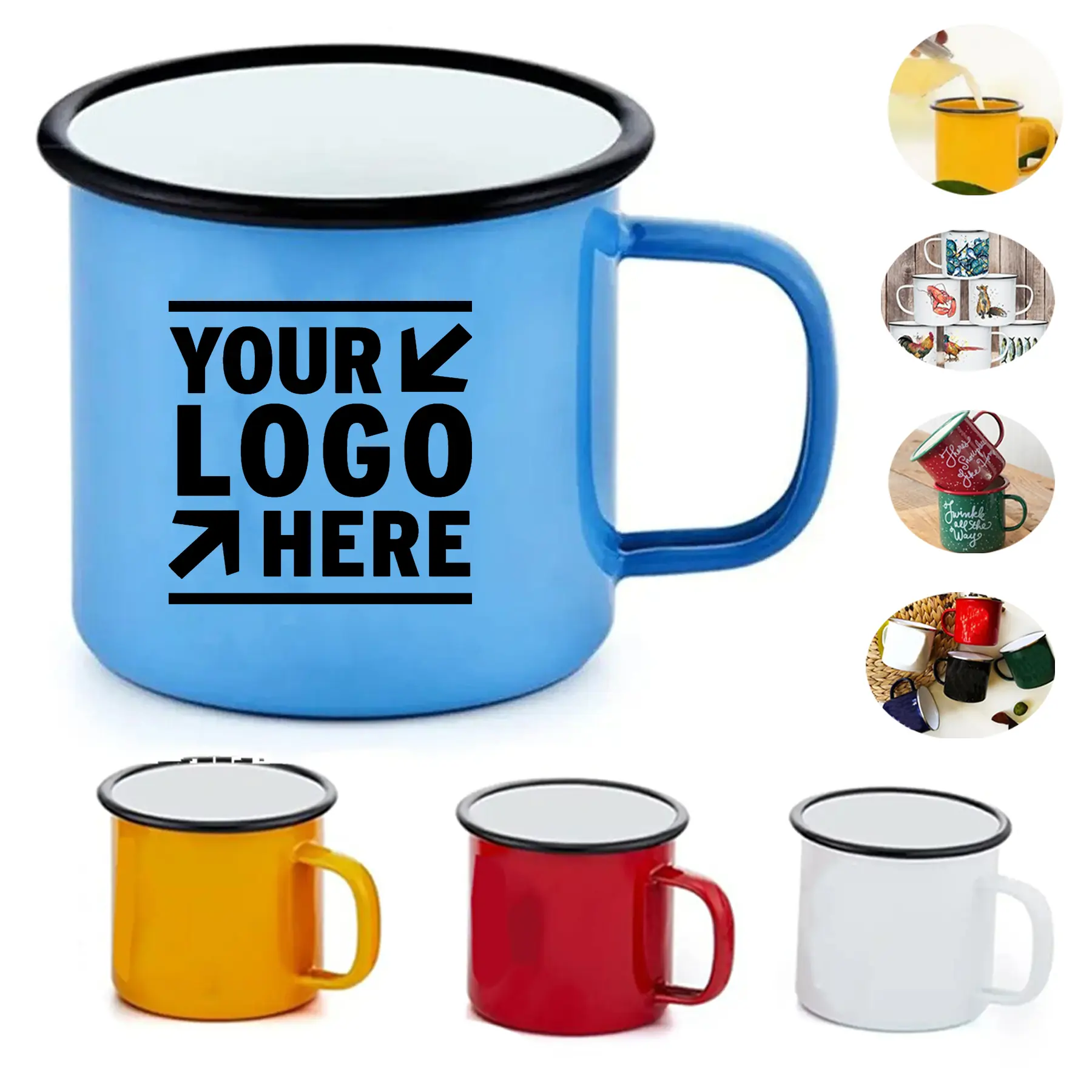 Premium Enameled Steel Gift Mug 2