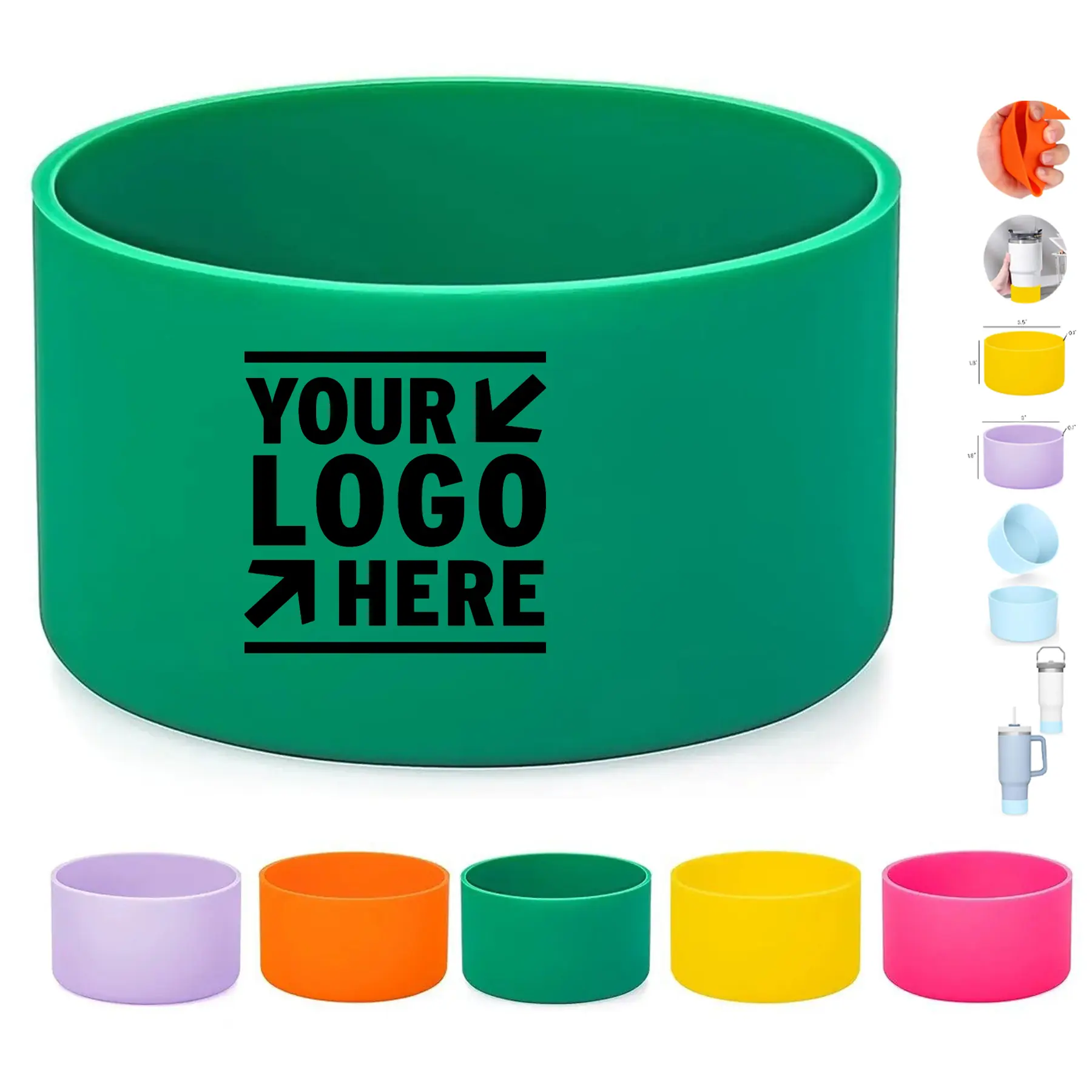 Insulated Beverage Lid with Grip Base 2