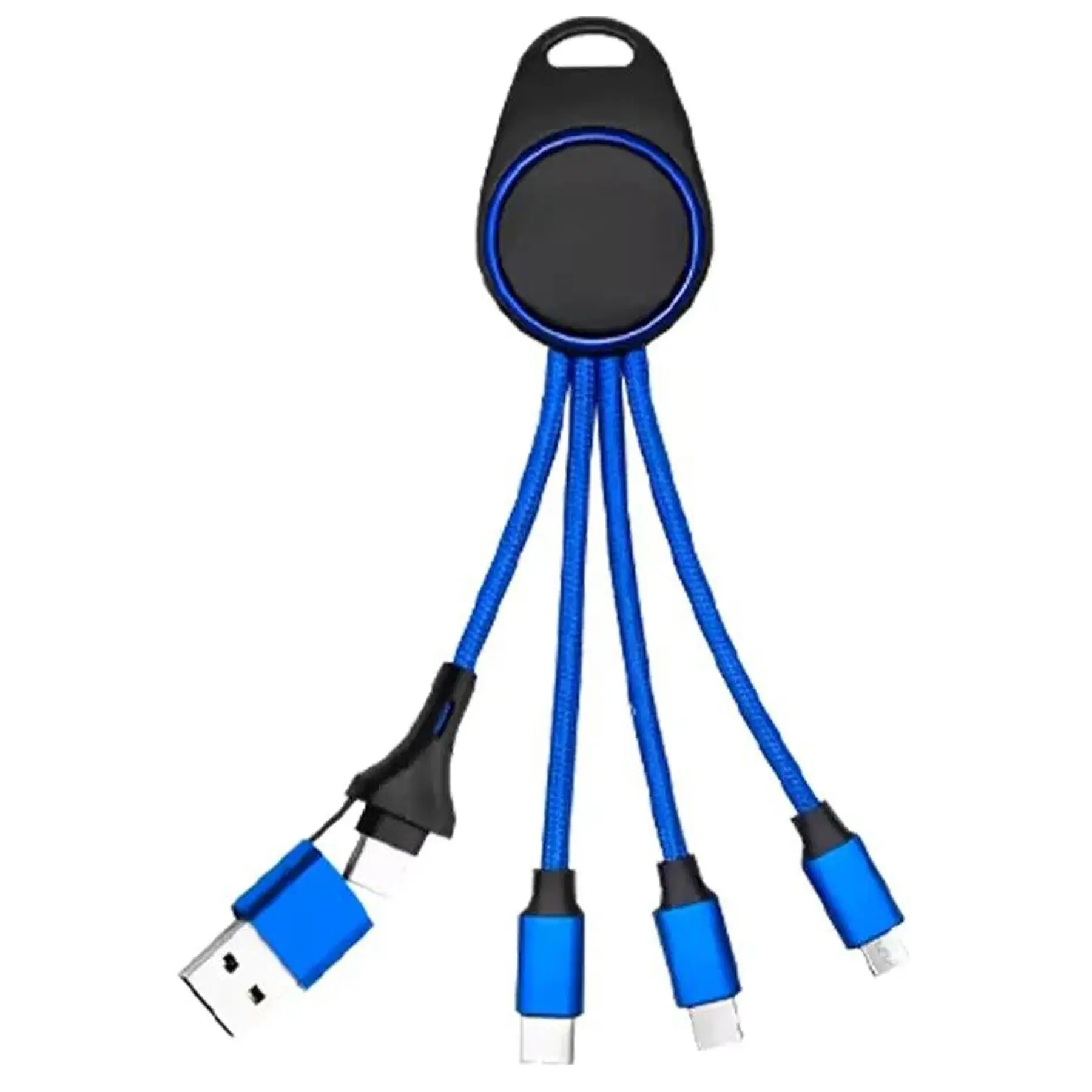 Versatile Braided Charging Cable Keychain