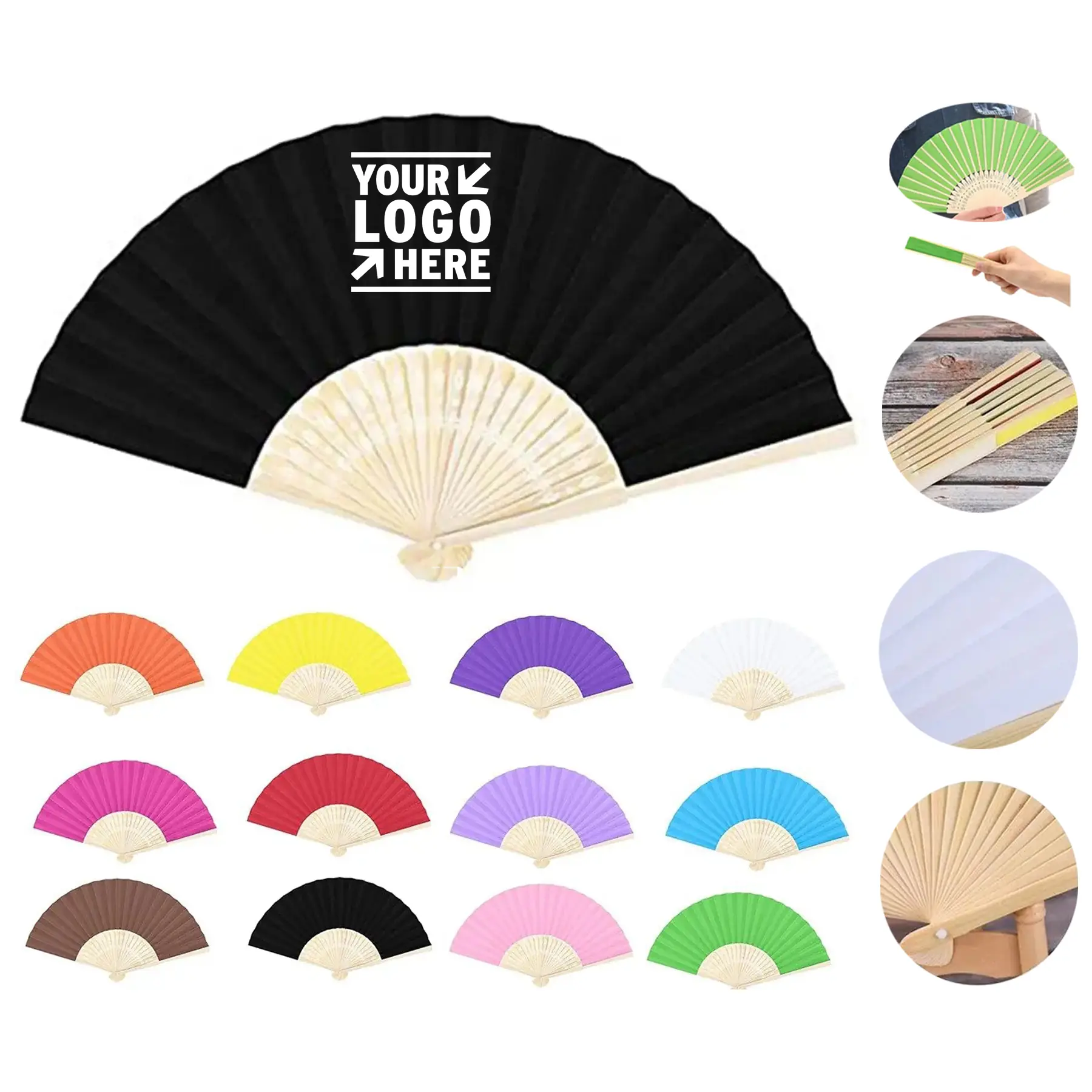 Eco-Friendly Bamboo Hand Fan 2