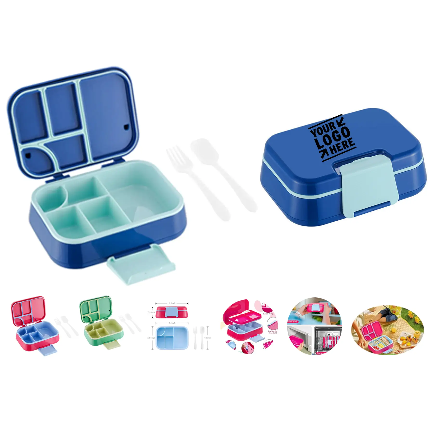 Kids' Multi-Compartment Lunch Container 2