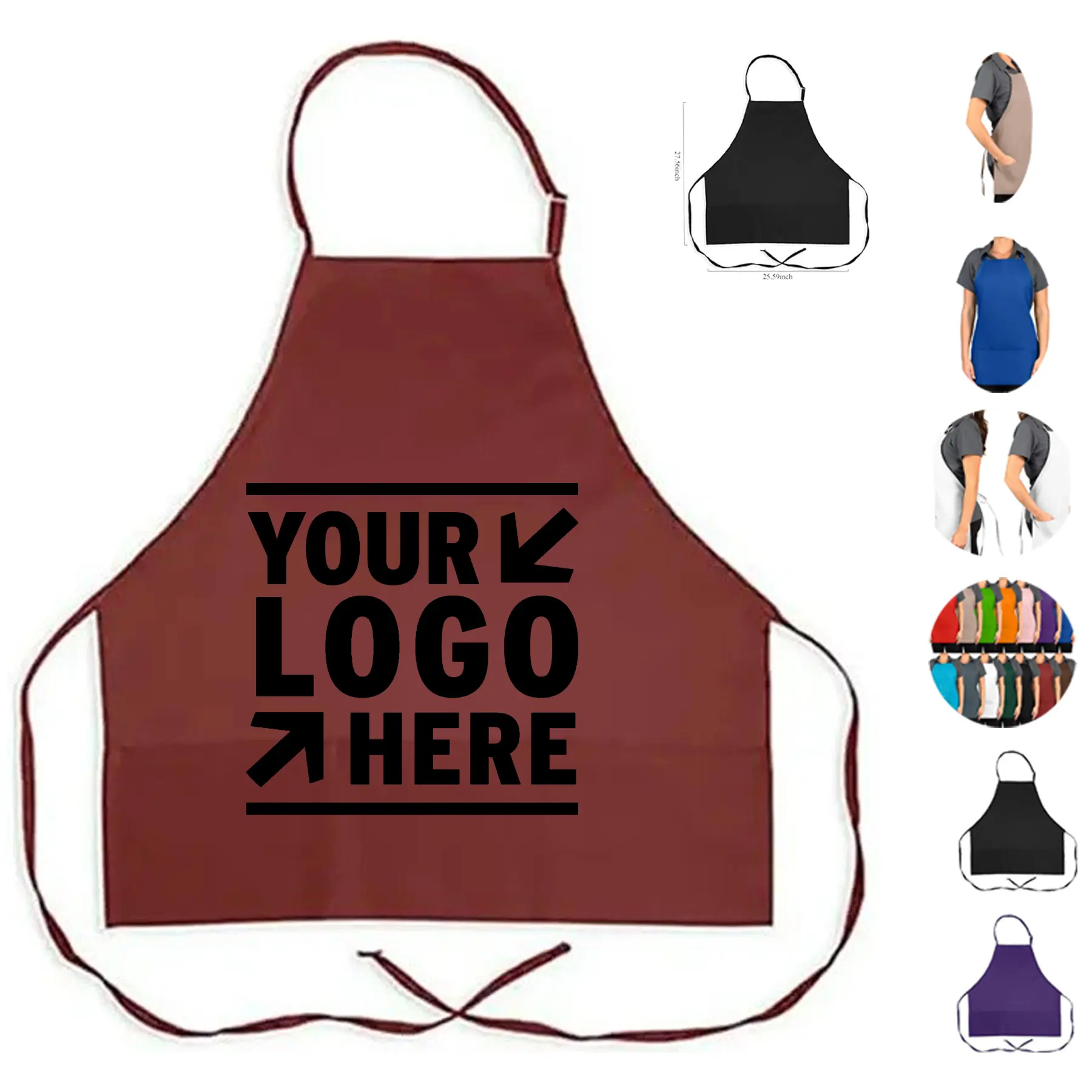 Multi-Pocket Kitchen Apron 2