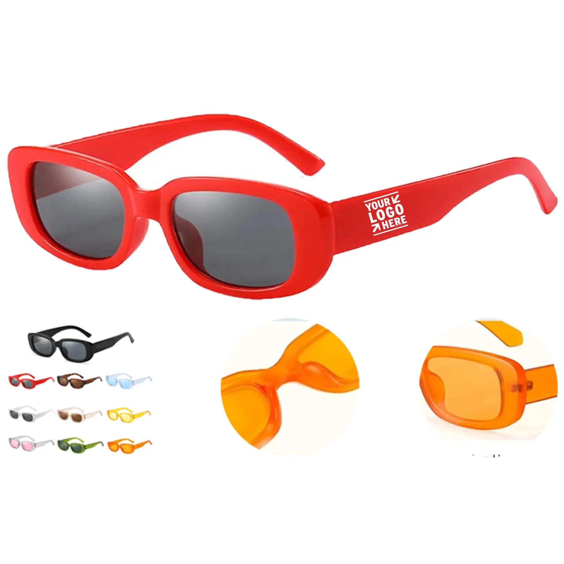 Vintage Square Frame Sunglasses 2
