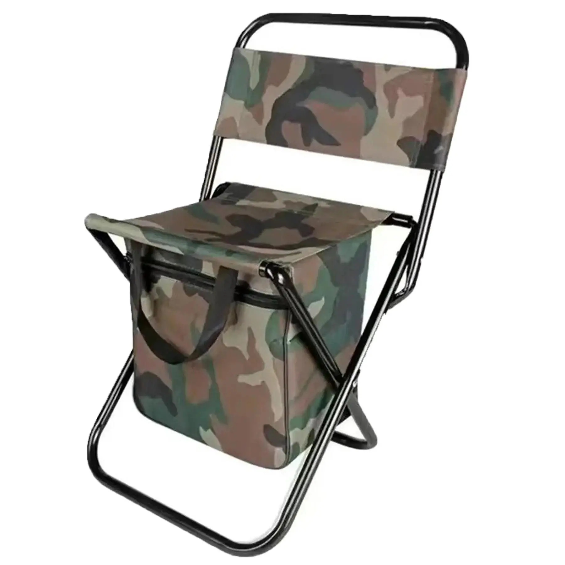 Portable Angler Seat with Storage Pouch